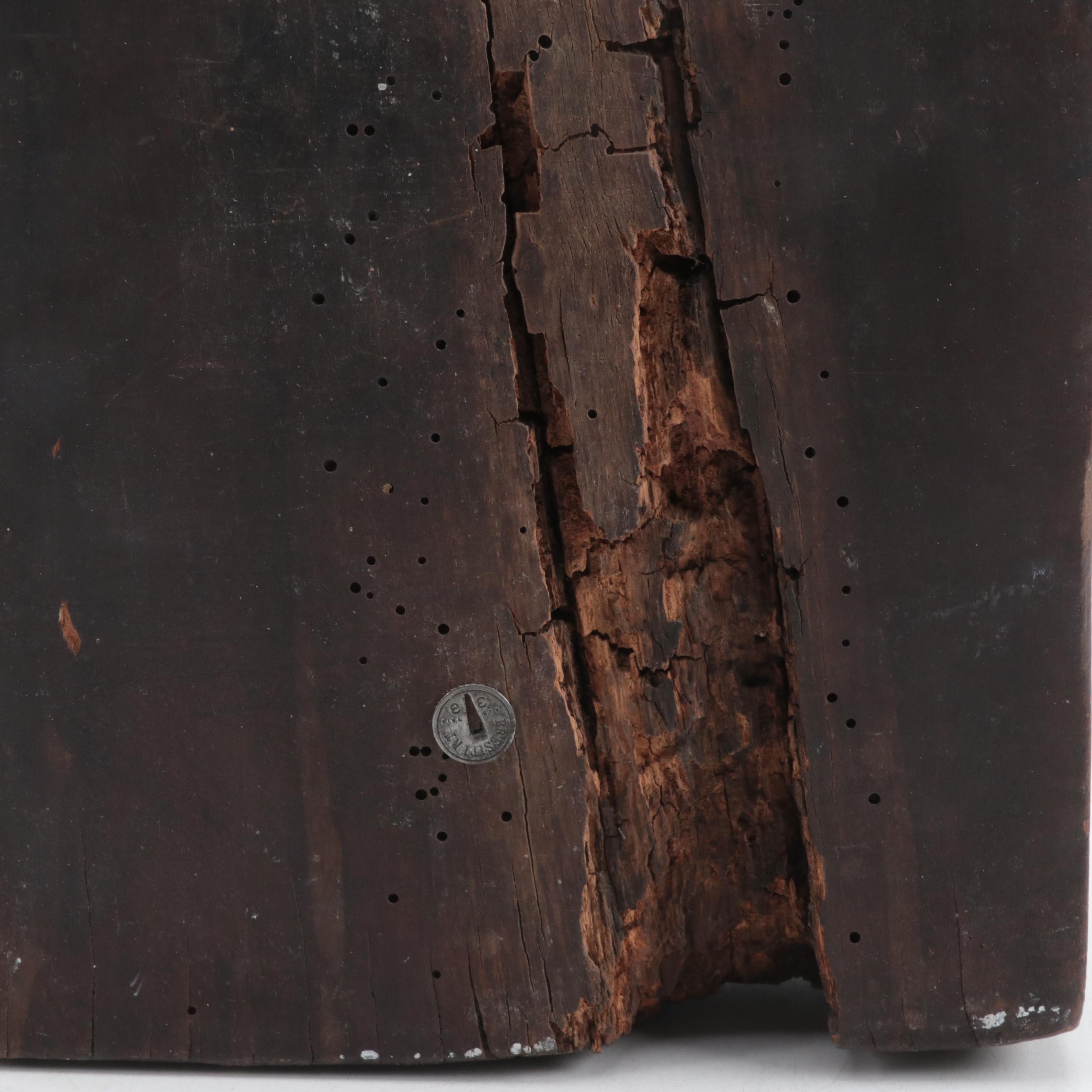 Knight on Horseback Carved Wood Gingerbread Mold, 18th Century