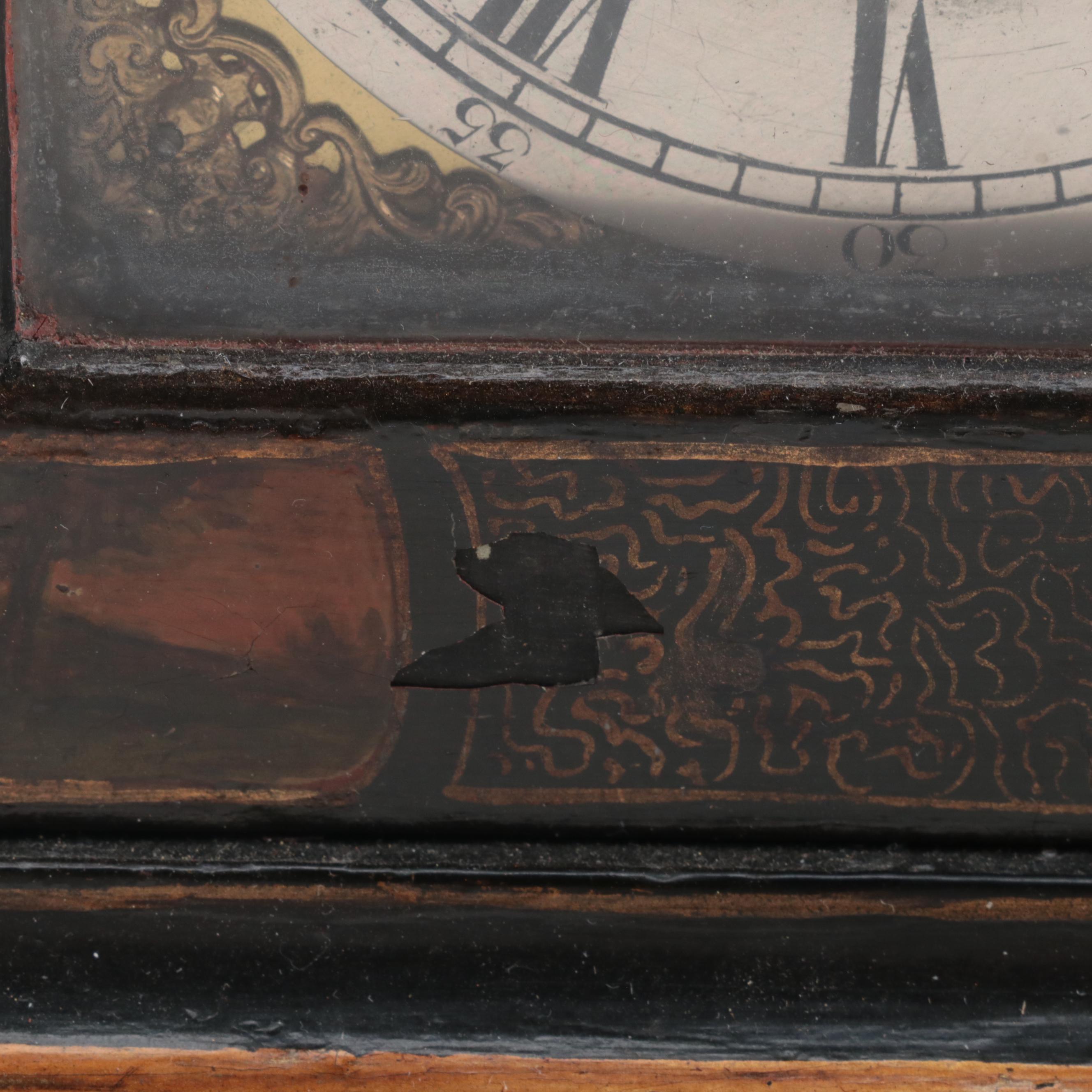 George III Devereux Bowly Chinoiserie Bracket Clock, Mid to Late 18th Century