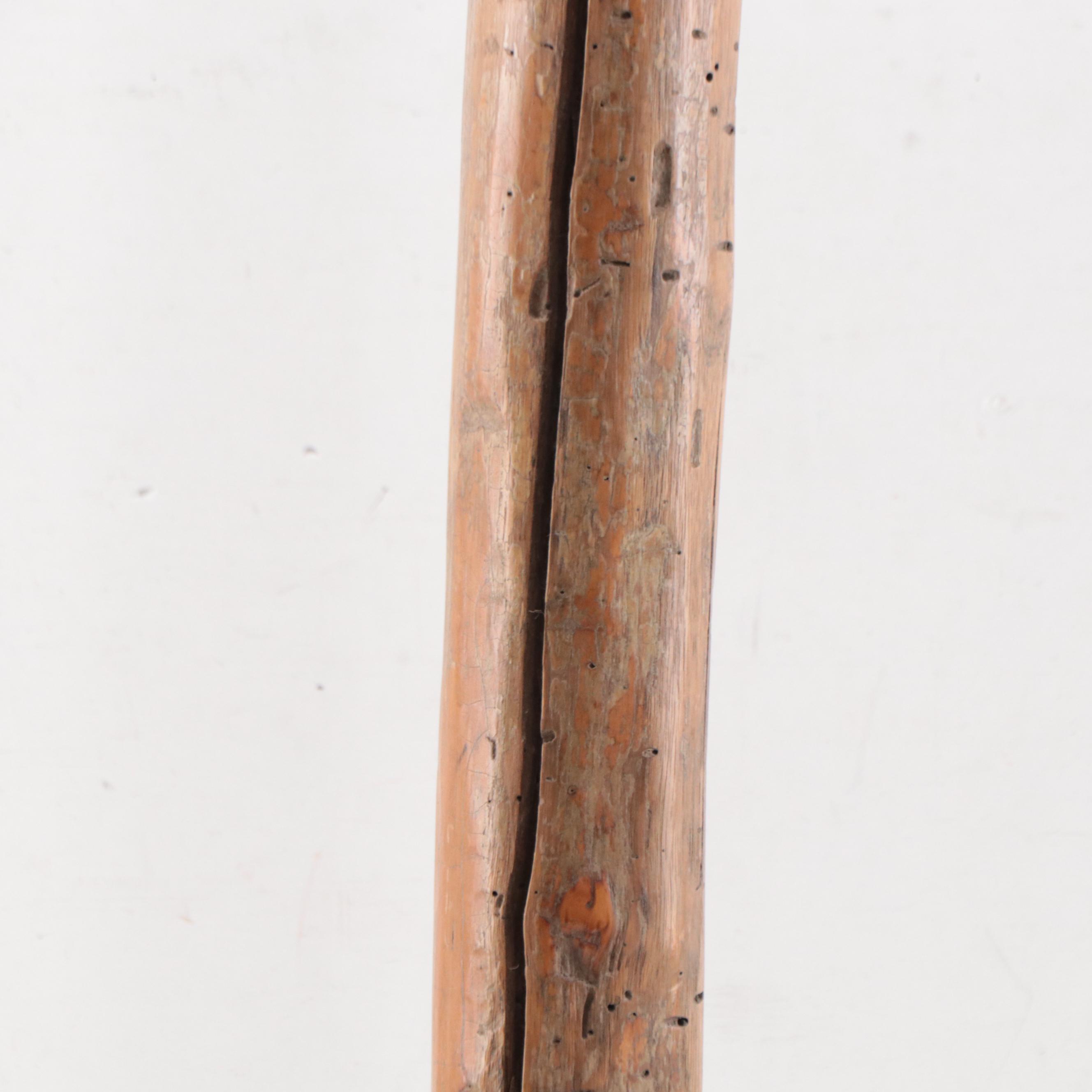 Thai Hand-Painted Carved Wood Palad Khik