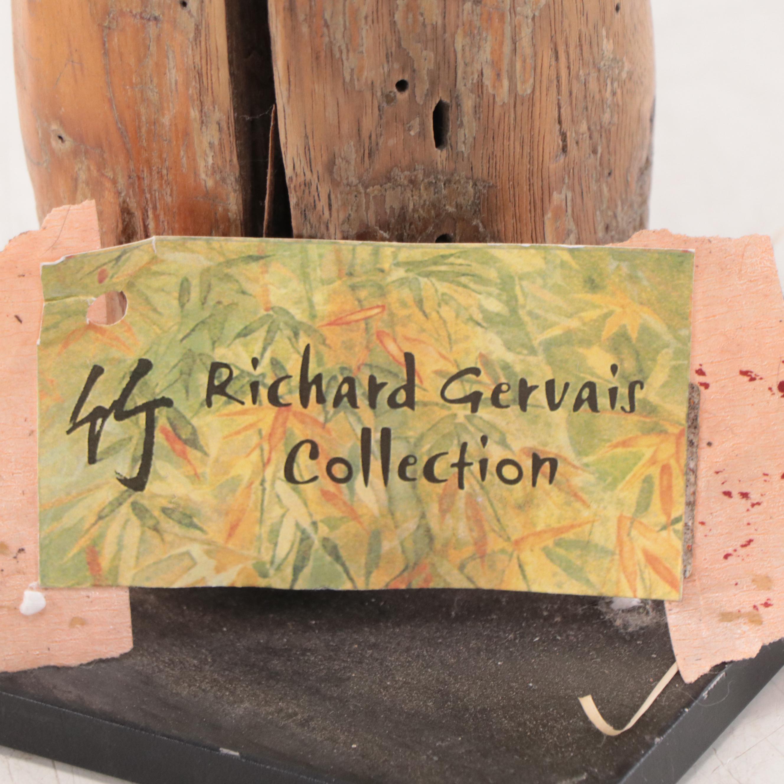 Thai Hand-Painted Carved Wood Palad Khik