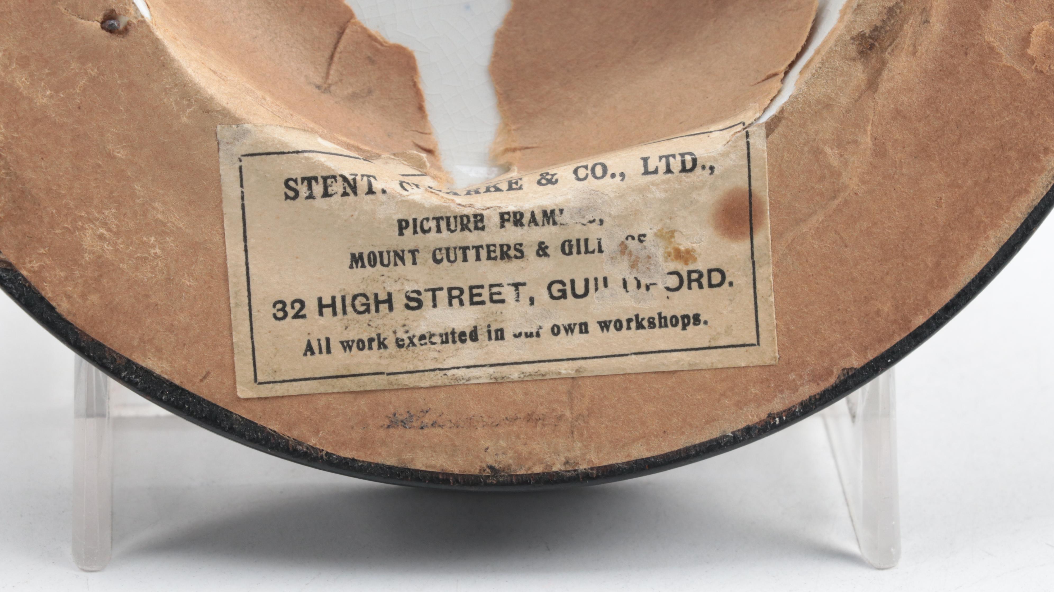 Prattware Pot Lids in Frames including a Portrait of Prince Albert, 19th Century