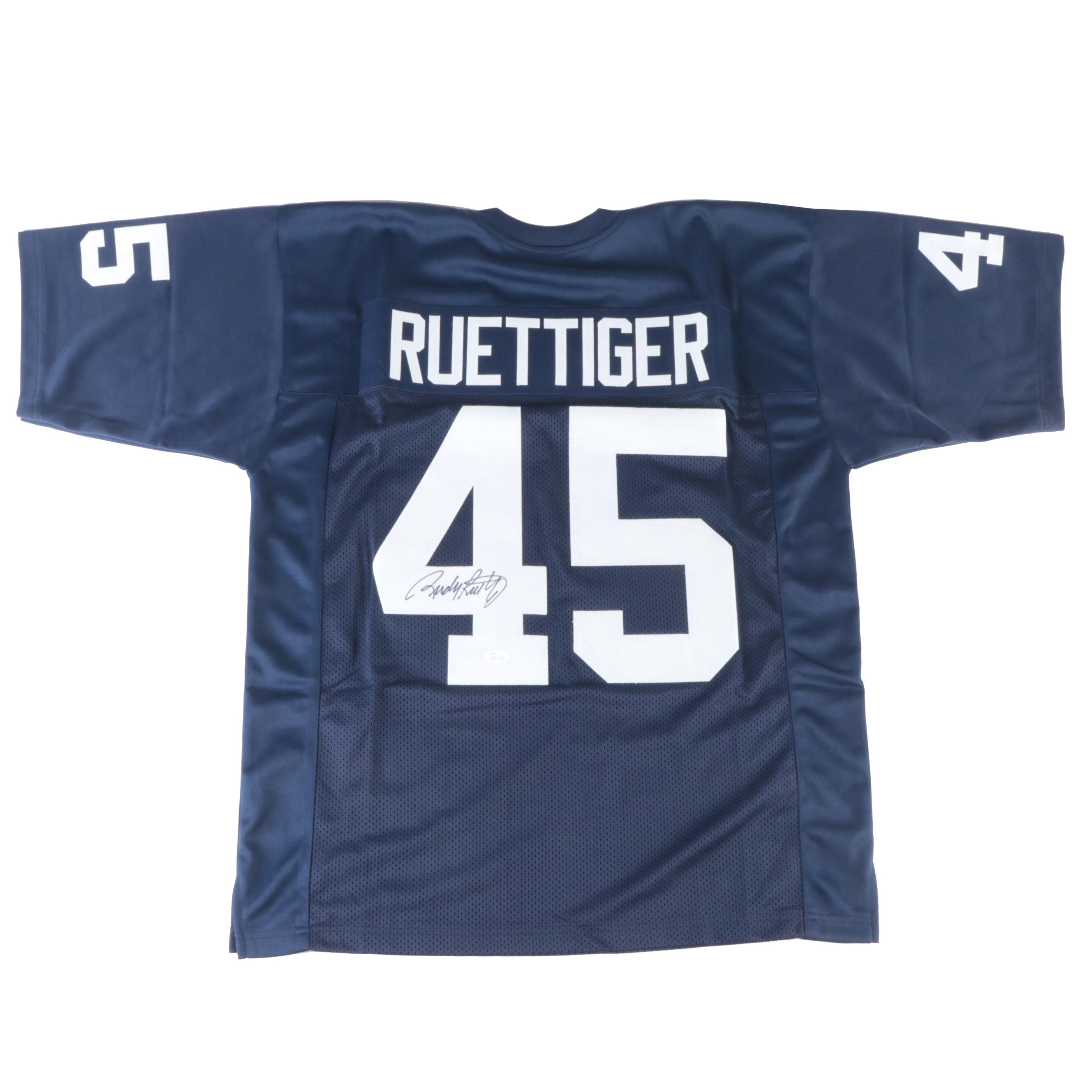 Rudy Ruettiger Signed University of Notre Dame Fighting Irish Football Jersey