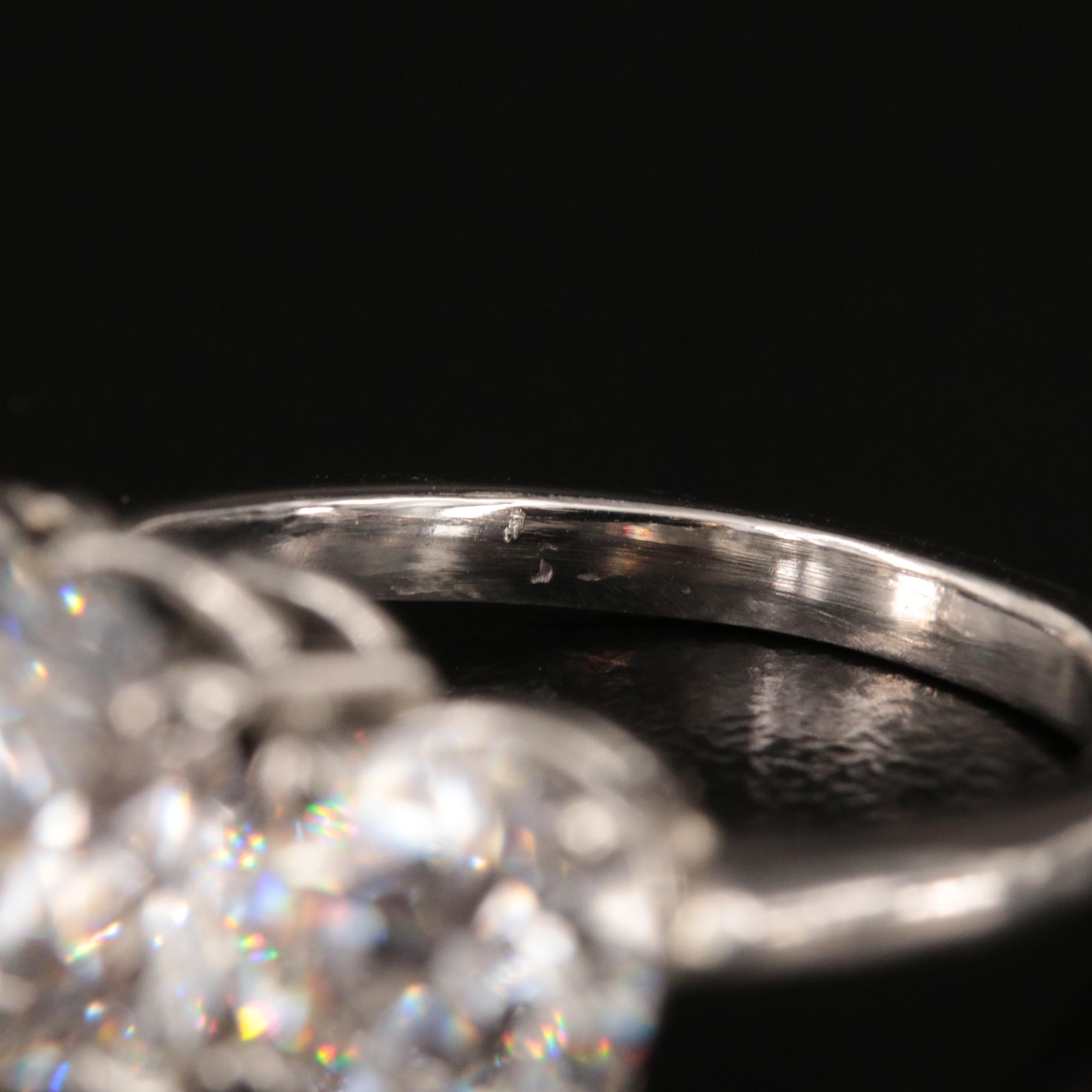 Platinum 4.35 CTW Lab Grown Diamond Ring with IGI Report