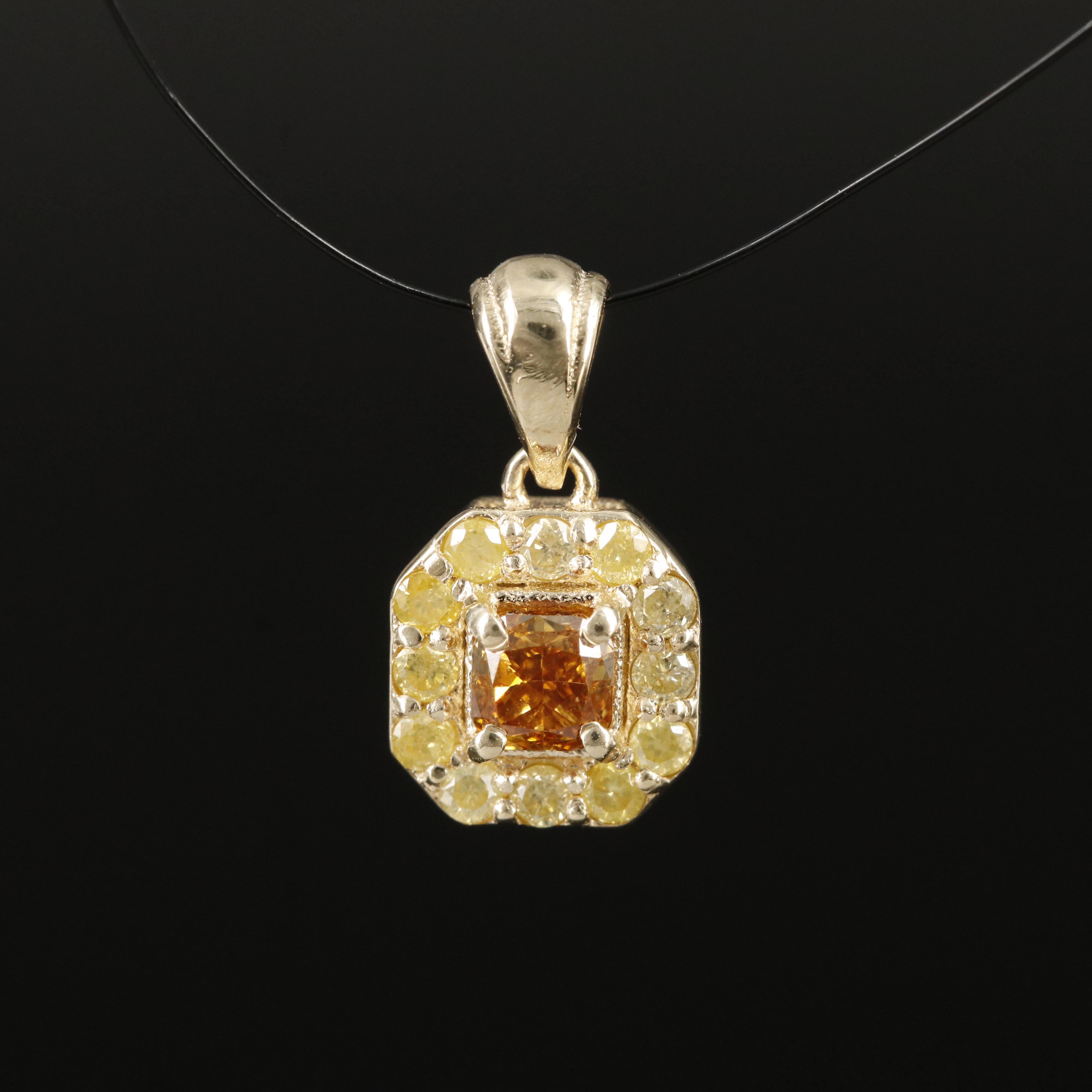14K 0.31 CTW Diamond Pendant