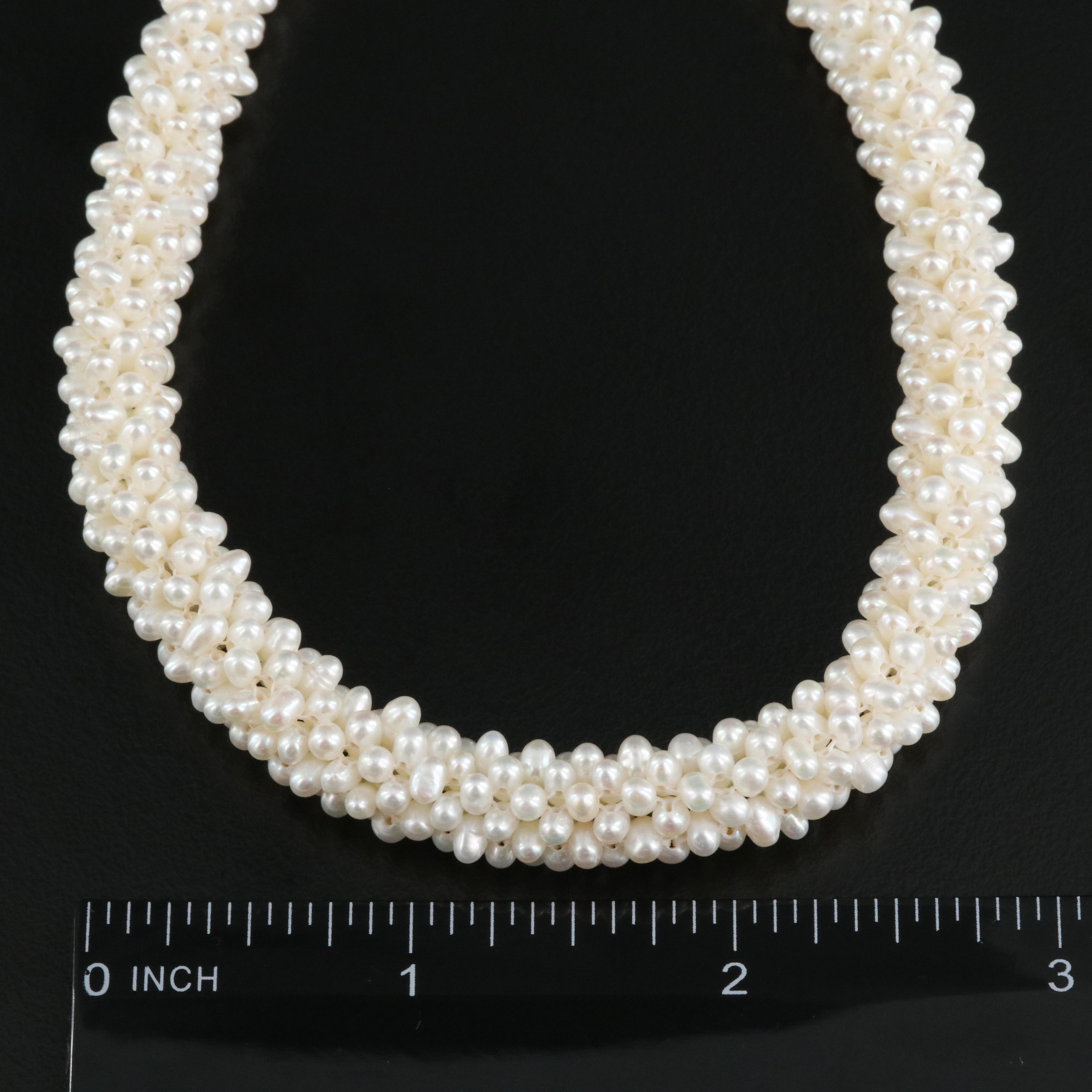 Pearl Necklace with 14K Clasp