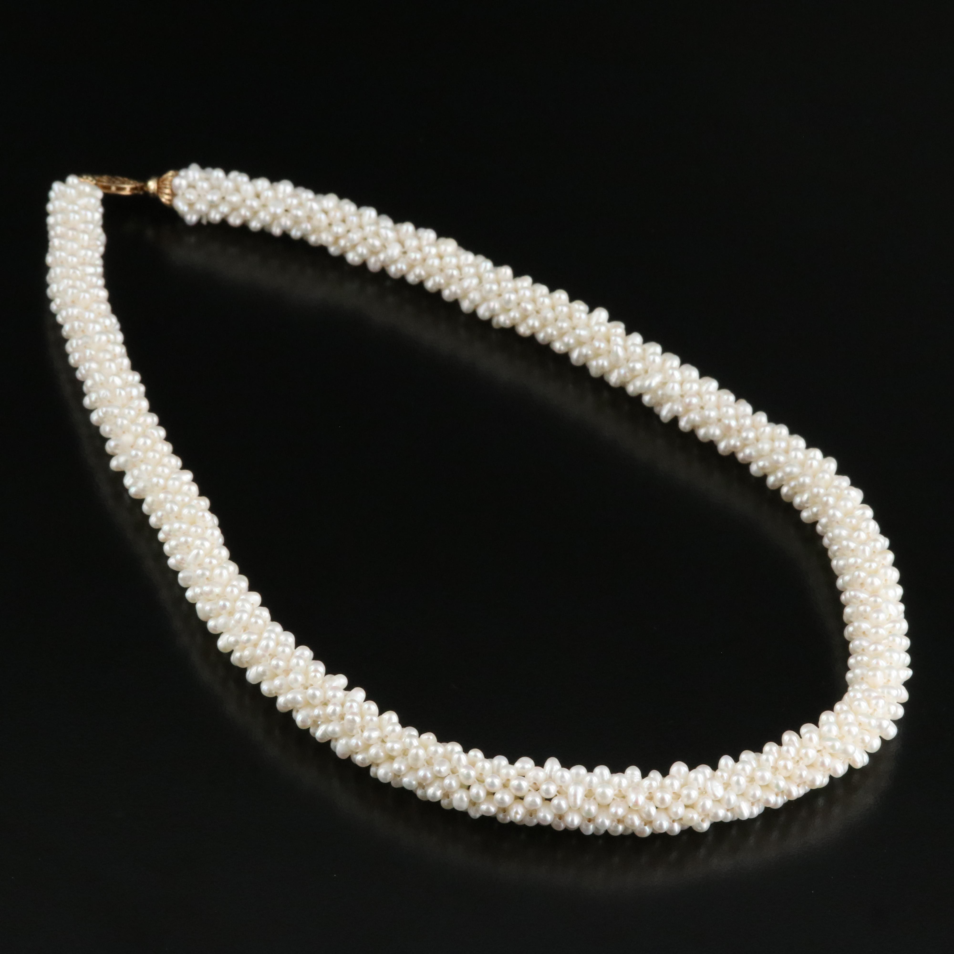 Pearl Necklace with 14K Clasp