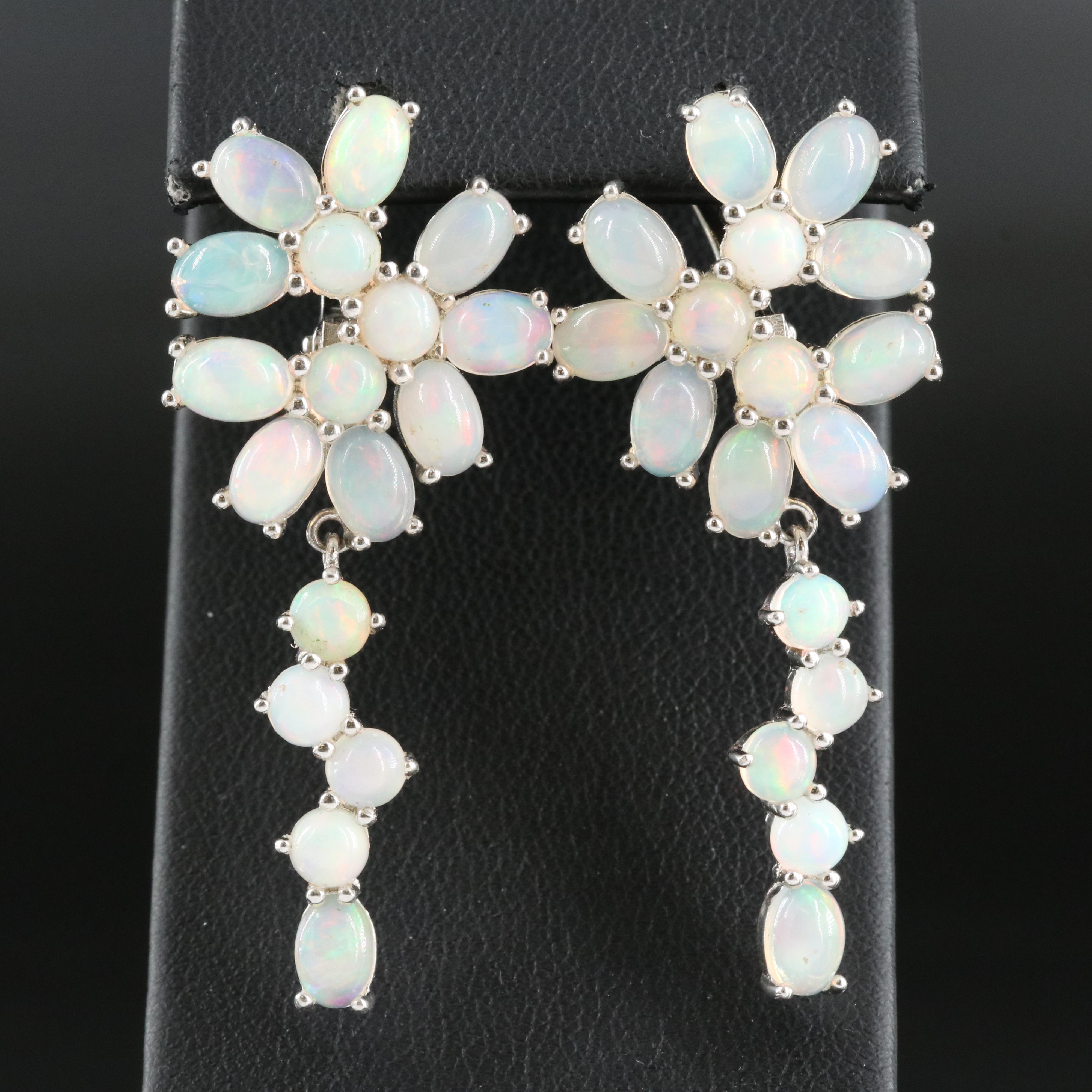 Sterling Opal Earrings