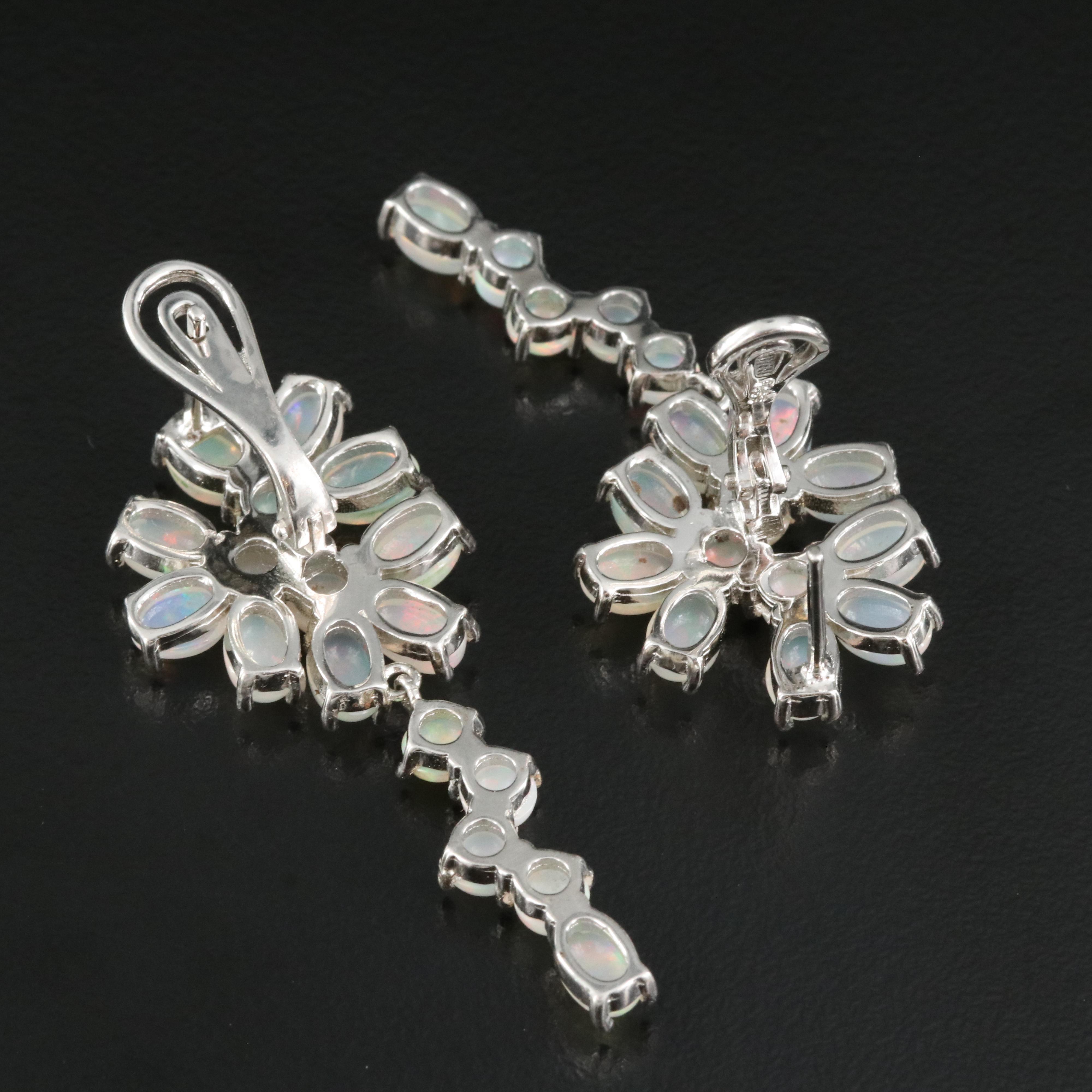 Sterling Opal Earrings