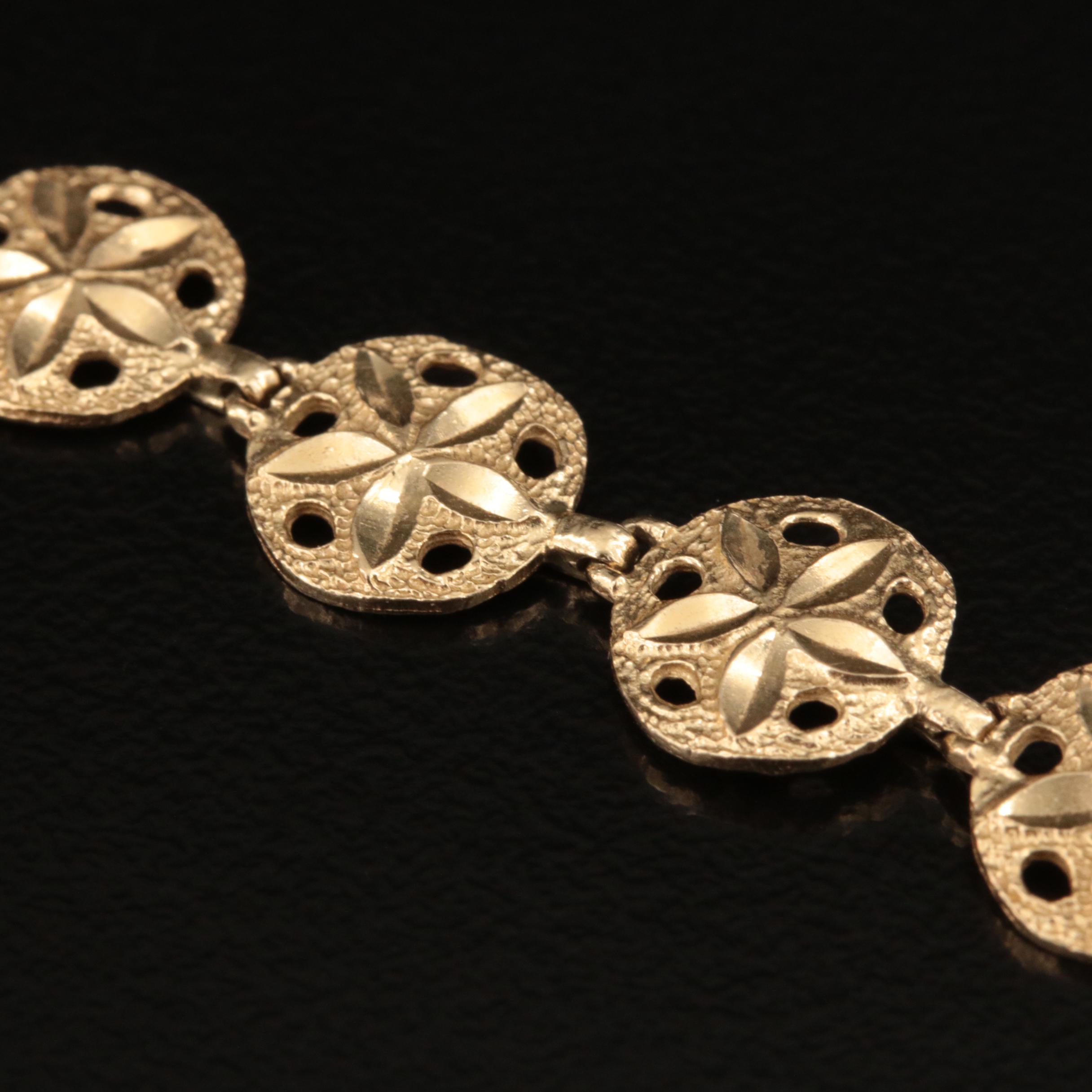 14K Sand Dollar Bracelet