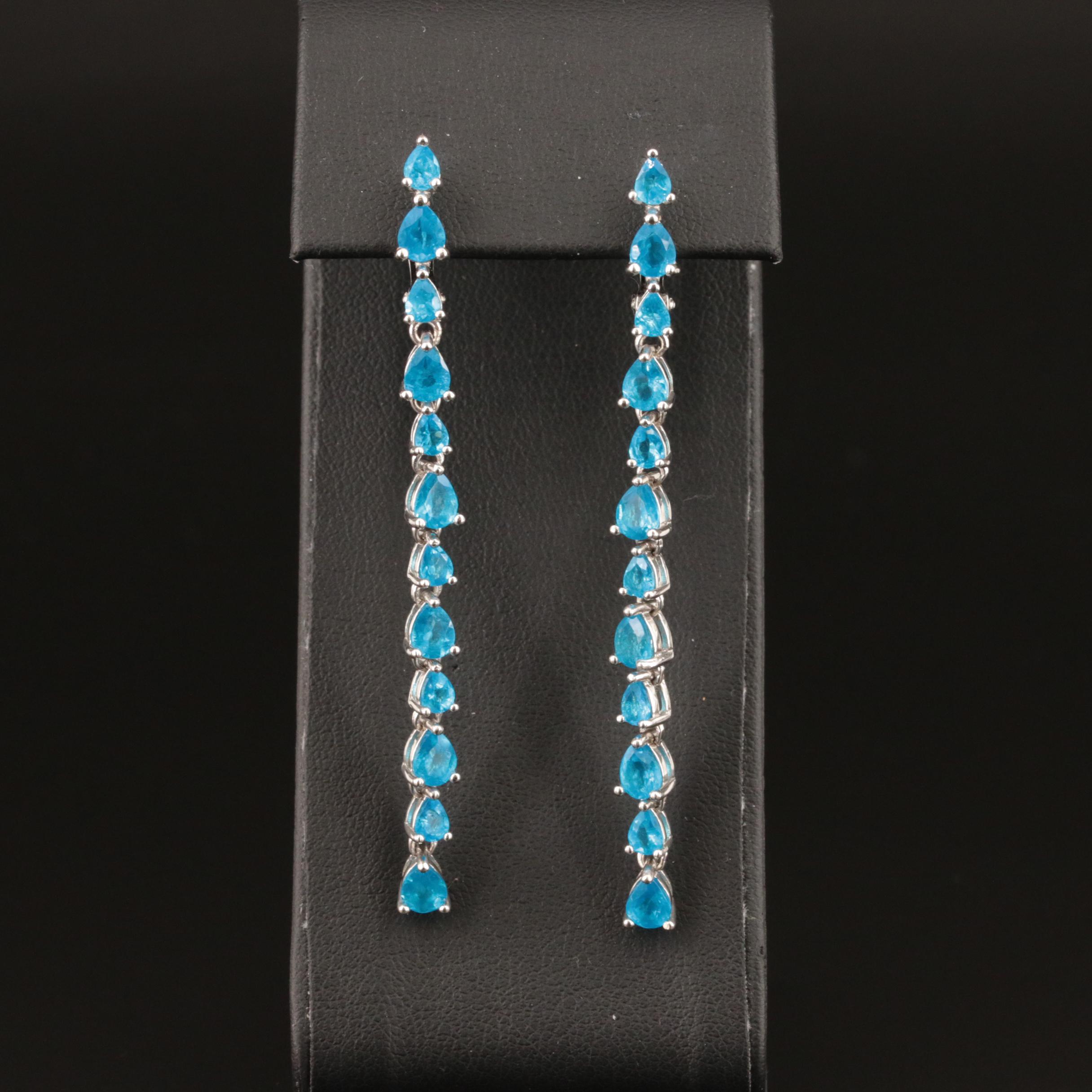 Sterling Apatite Earrings