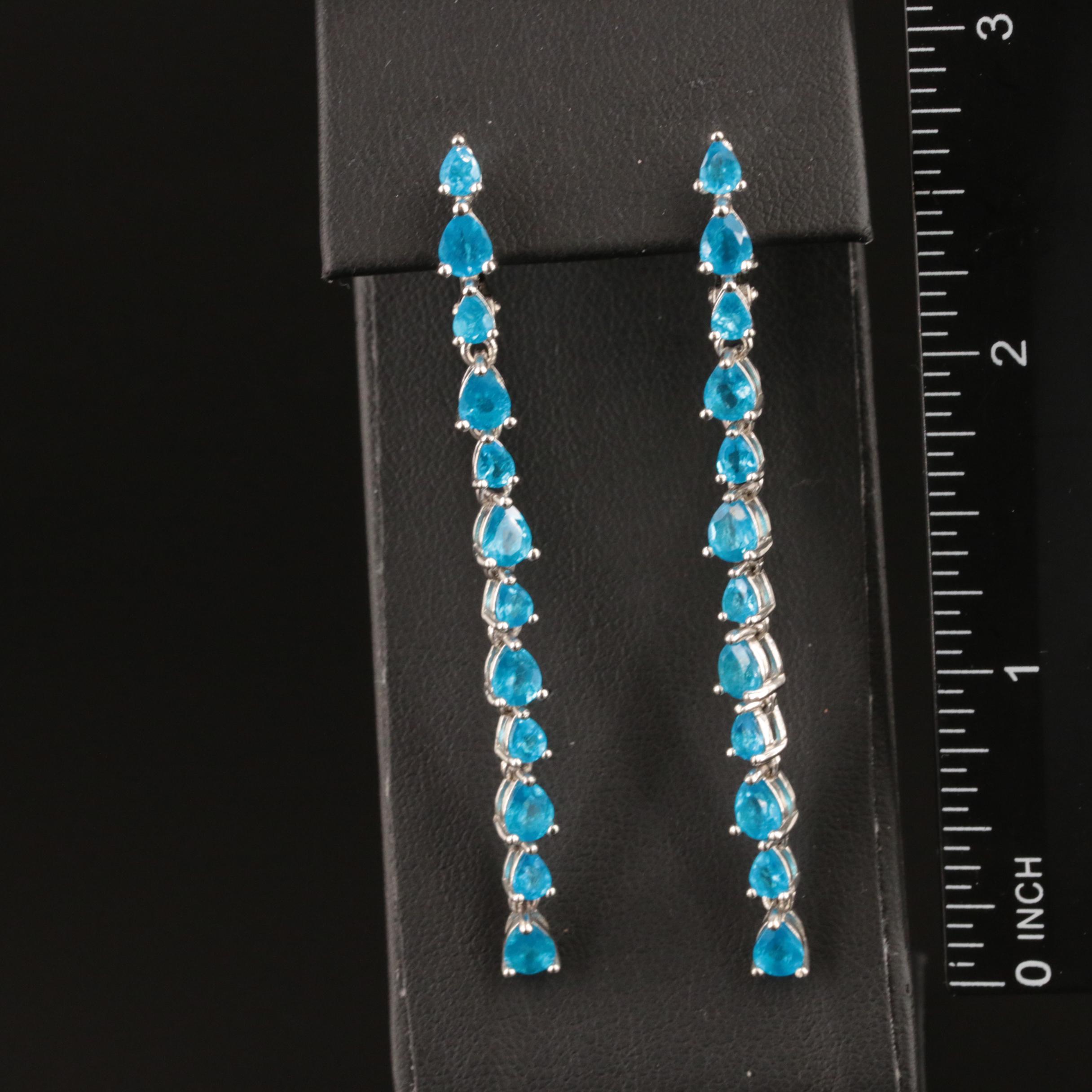 Sterling Apatite Earrings