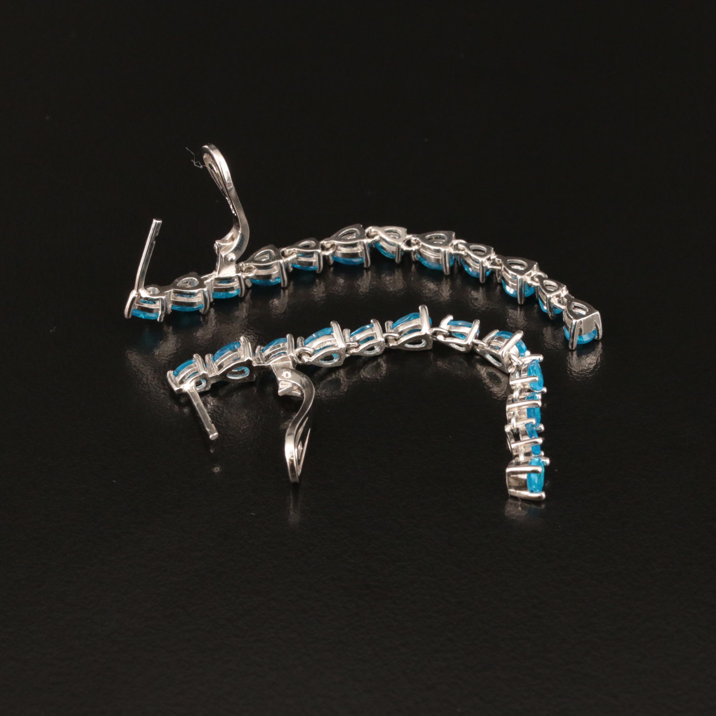 Sterling Apatite Earrings