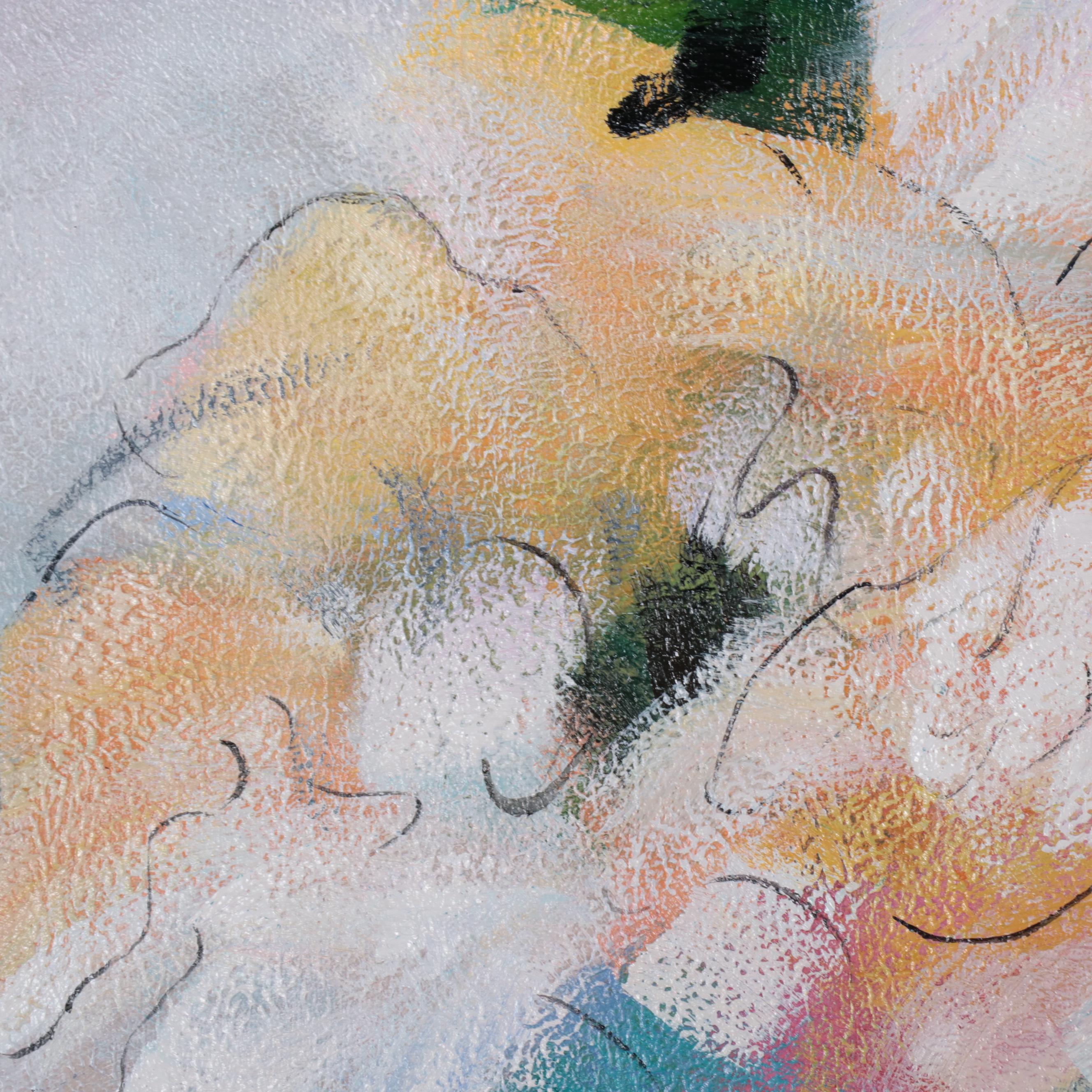 Zheng Large-Scale Abstract Oil Painting, 21st Century