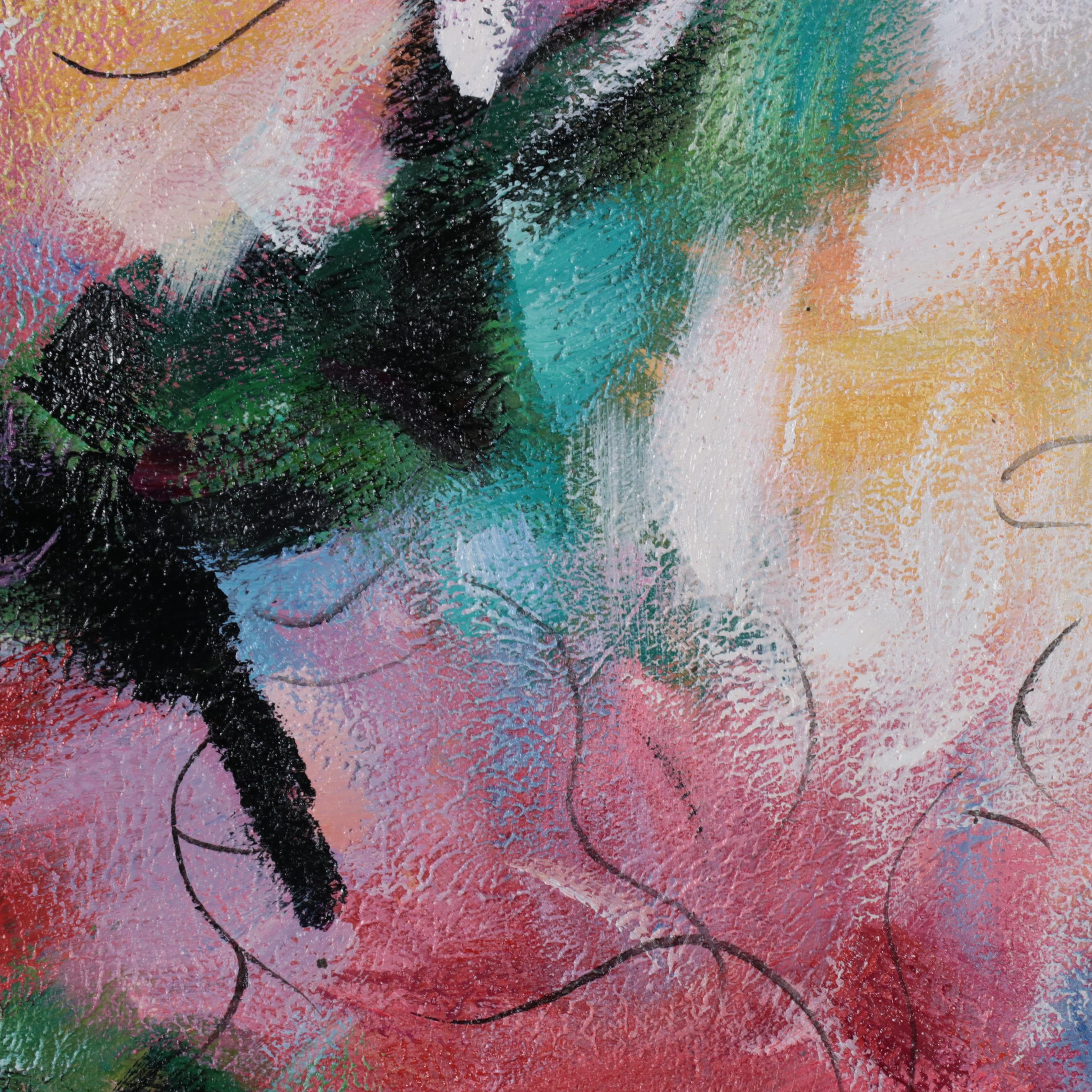 Zheng Large-Scale Abstract Oil Painting, 21st Century