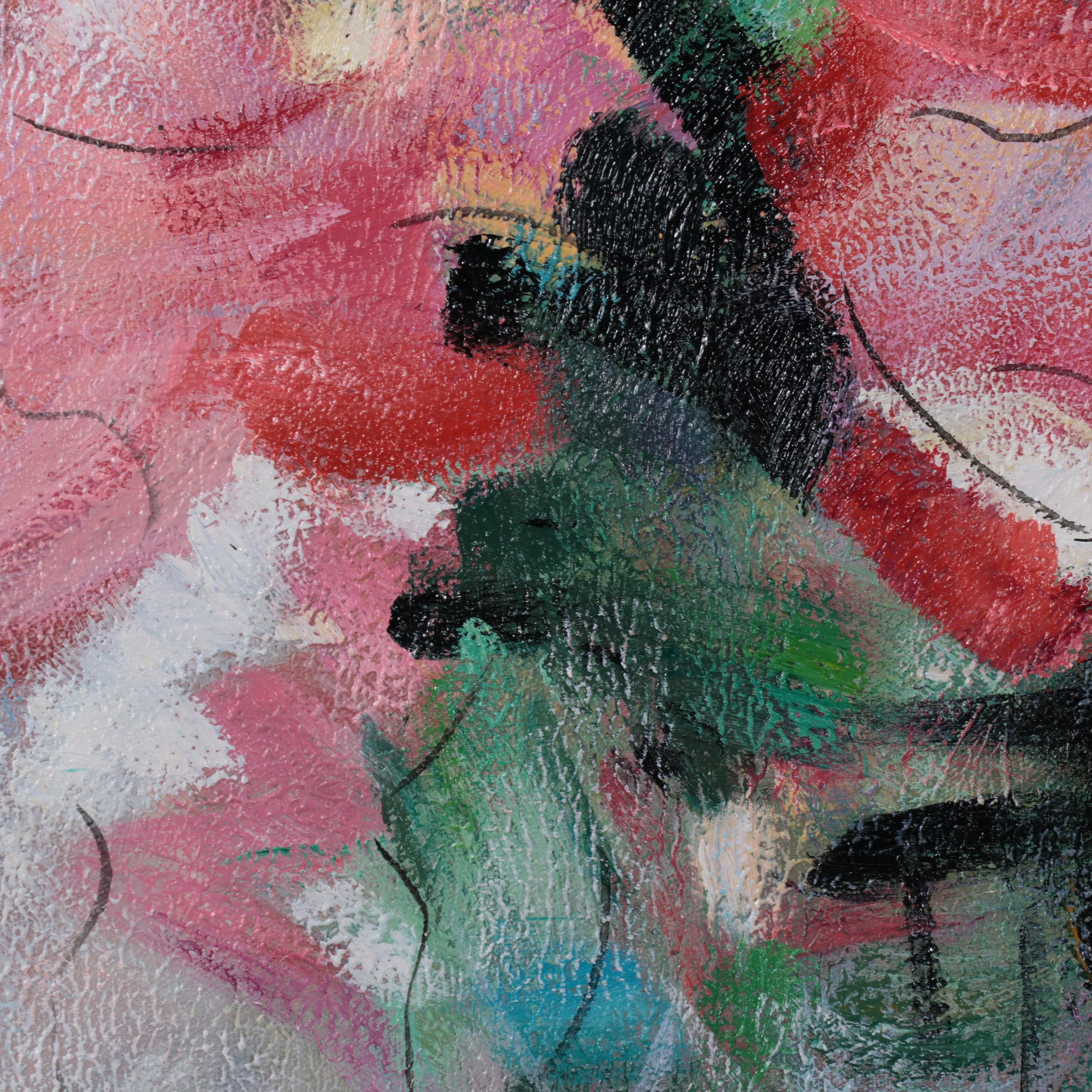 Zheng Large-Scale Abstract Oil Painting, 21st Century