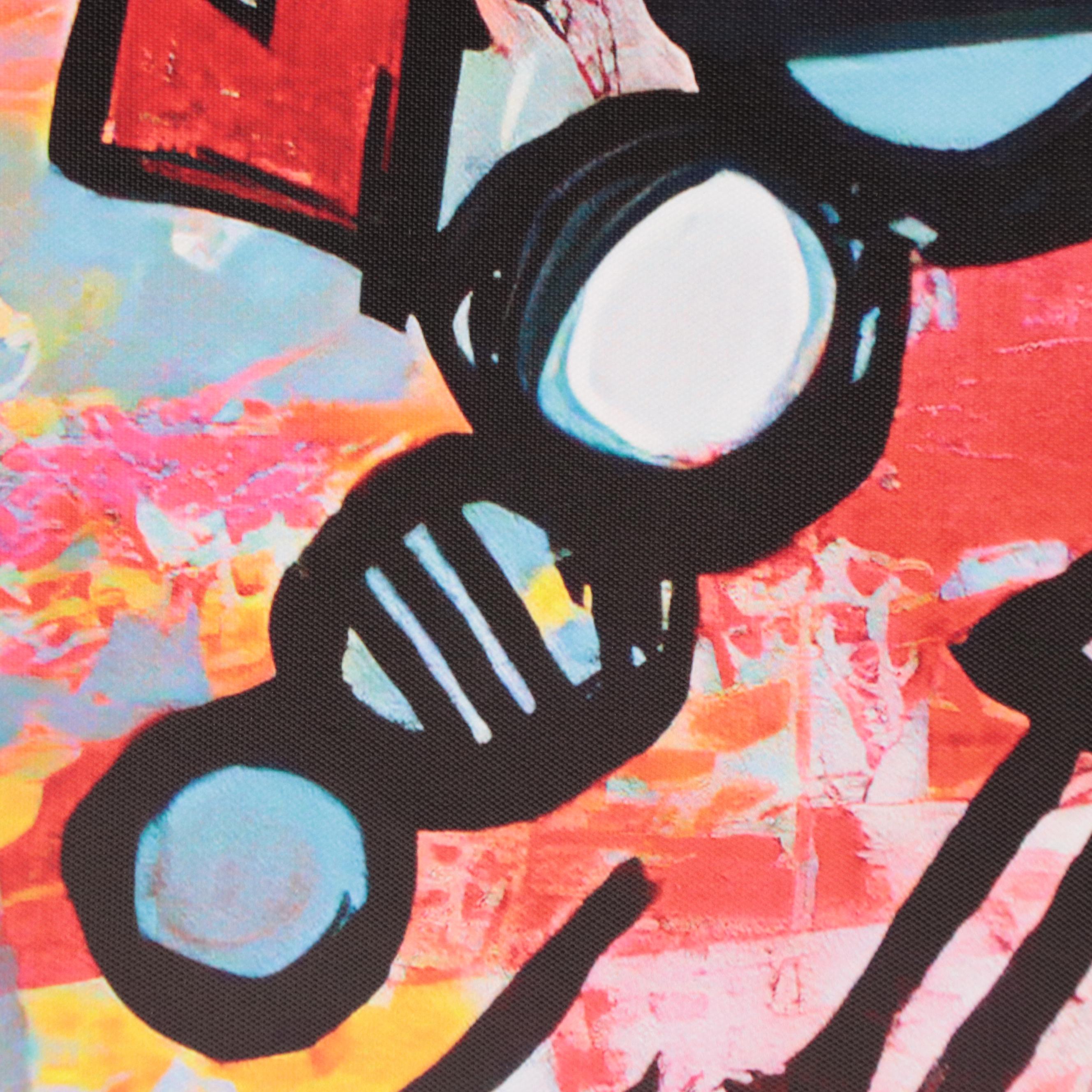 Graffiti Style Pop Art Giclée Featuring Image After Keith Haring