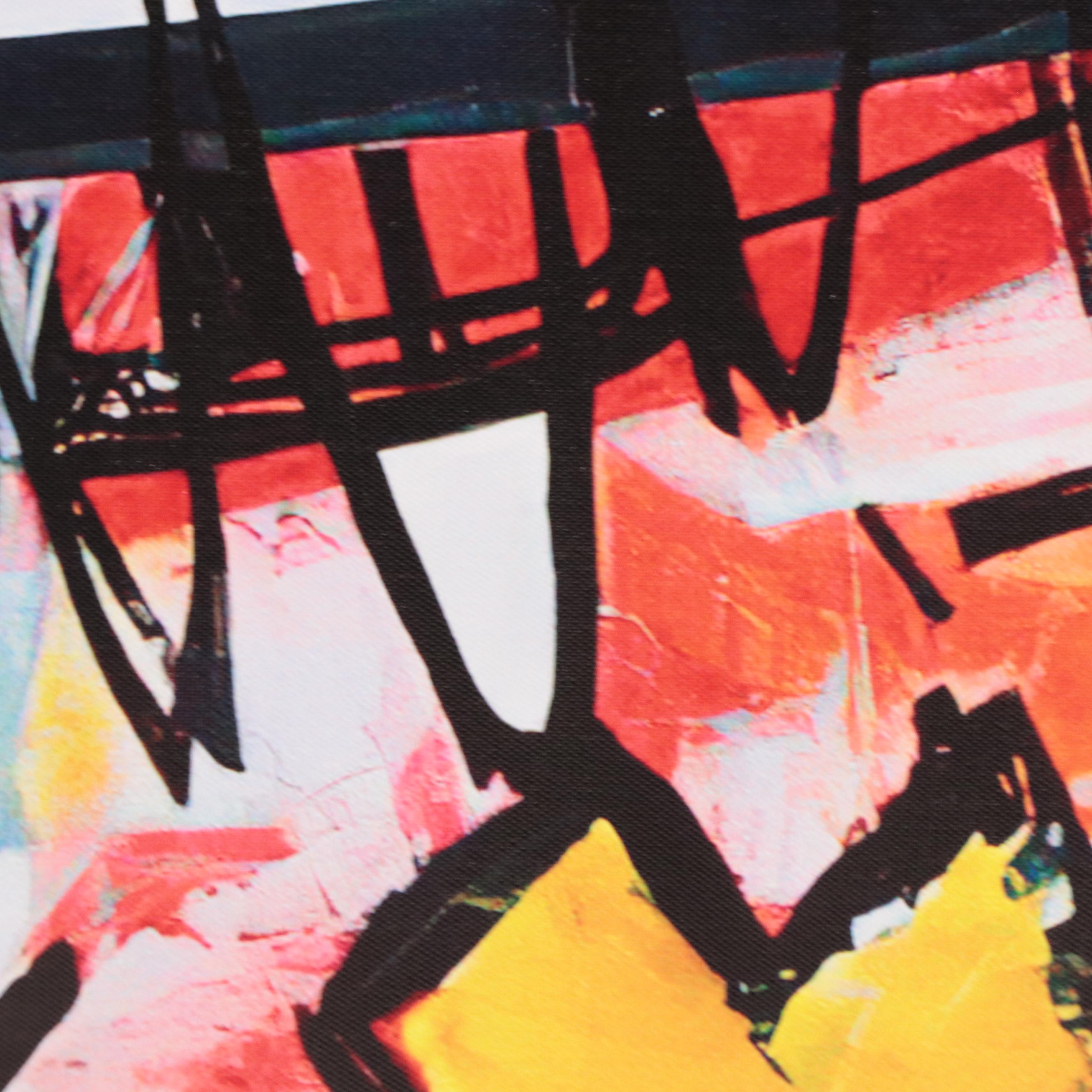 Graffiti Style Pop Art Giclée Featuring Image After Keith Haring