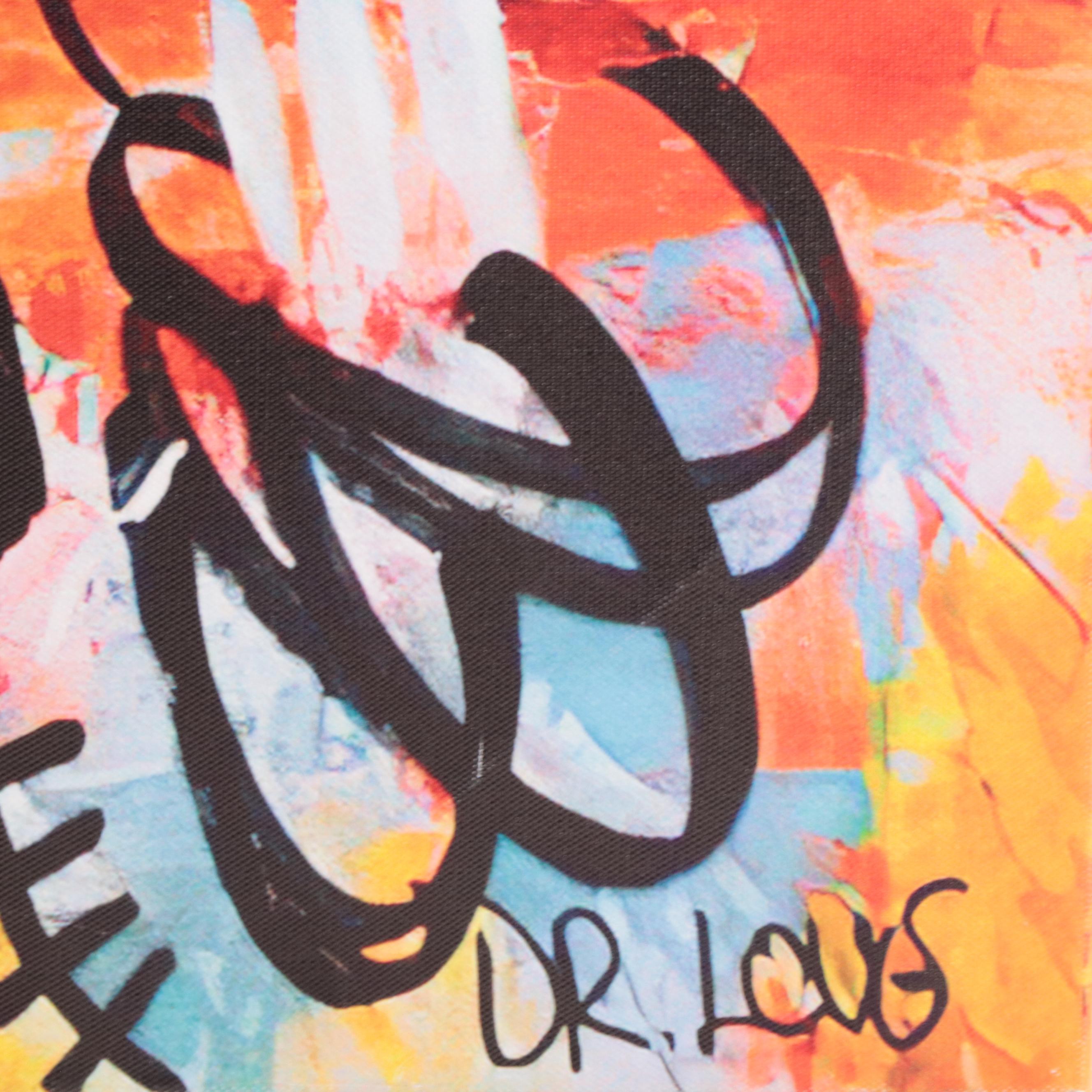 Graffiti Style Pop Art Giclée Featuring Image After Keith Haring