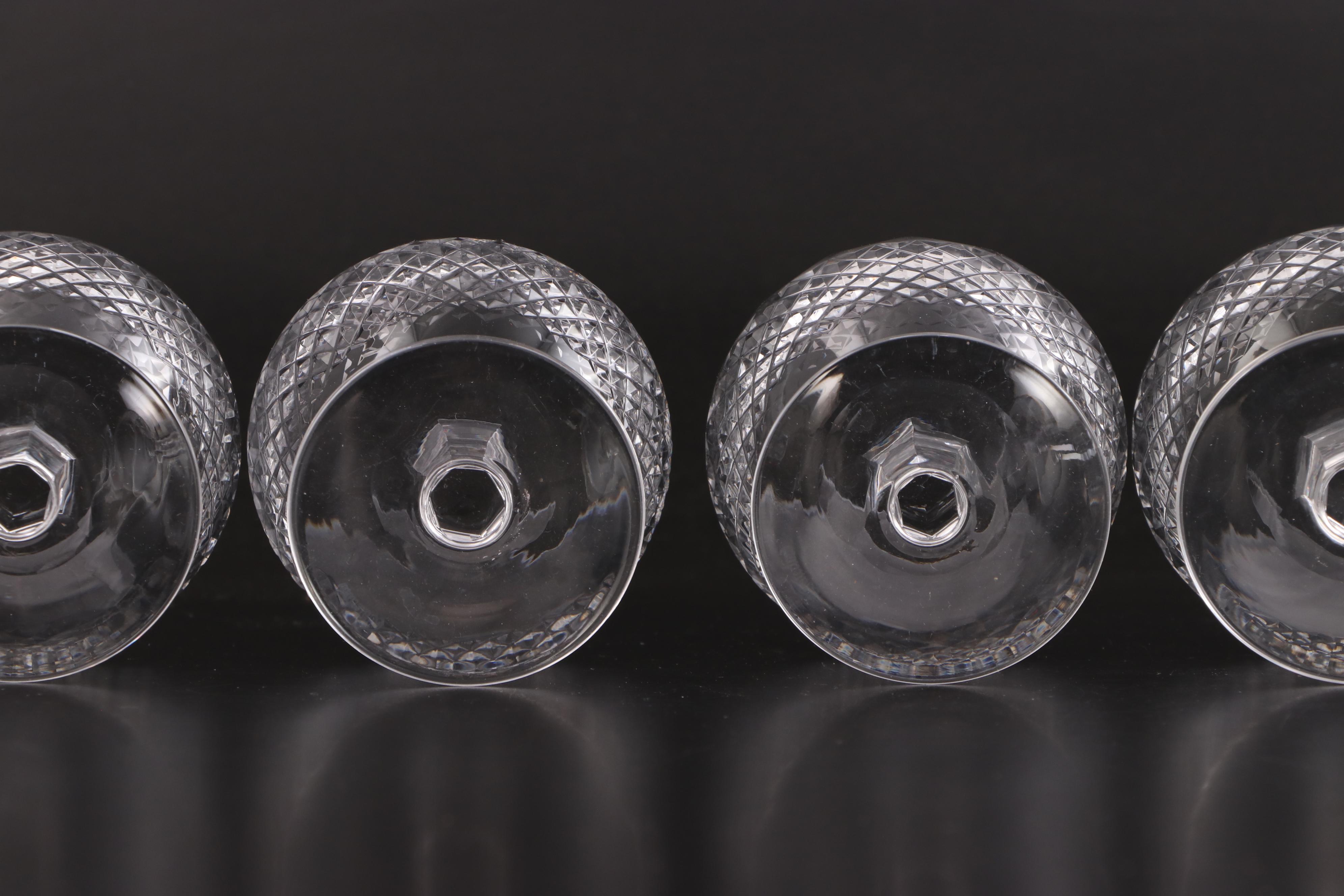 Waterford "Colleen Tall Stem" Cut Crystal Brandy Snifters