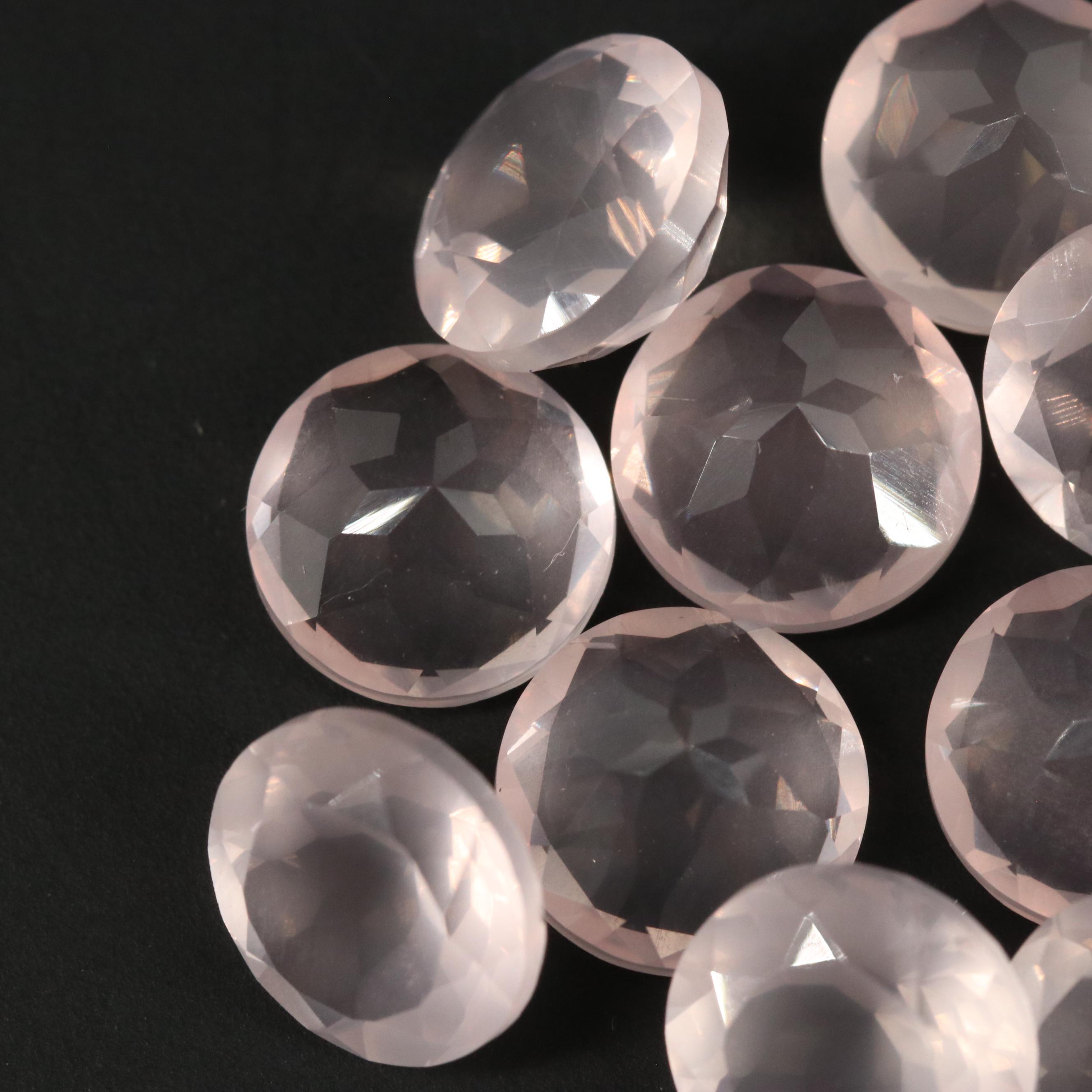 Loose 25 CTW Rose Quartz