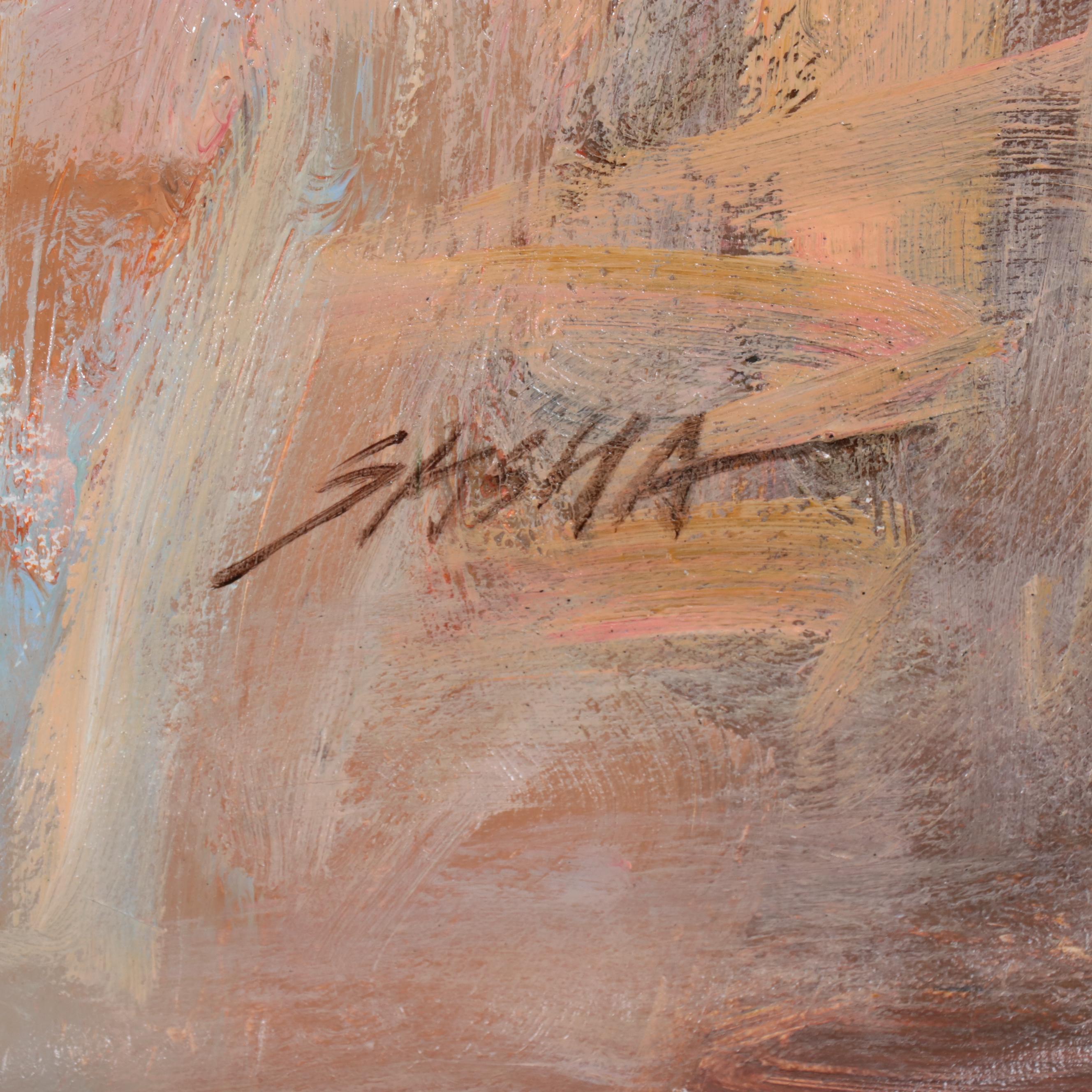 Sasha Oil Painting of Dancing Couple, 21st Century