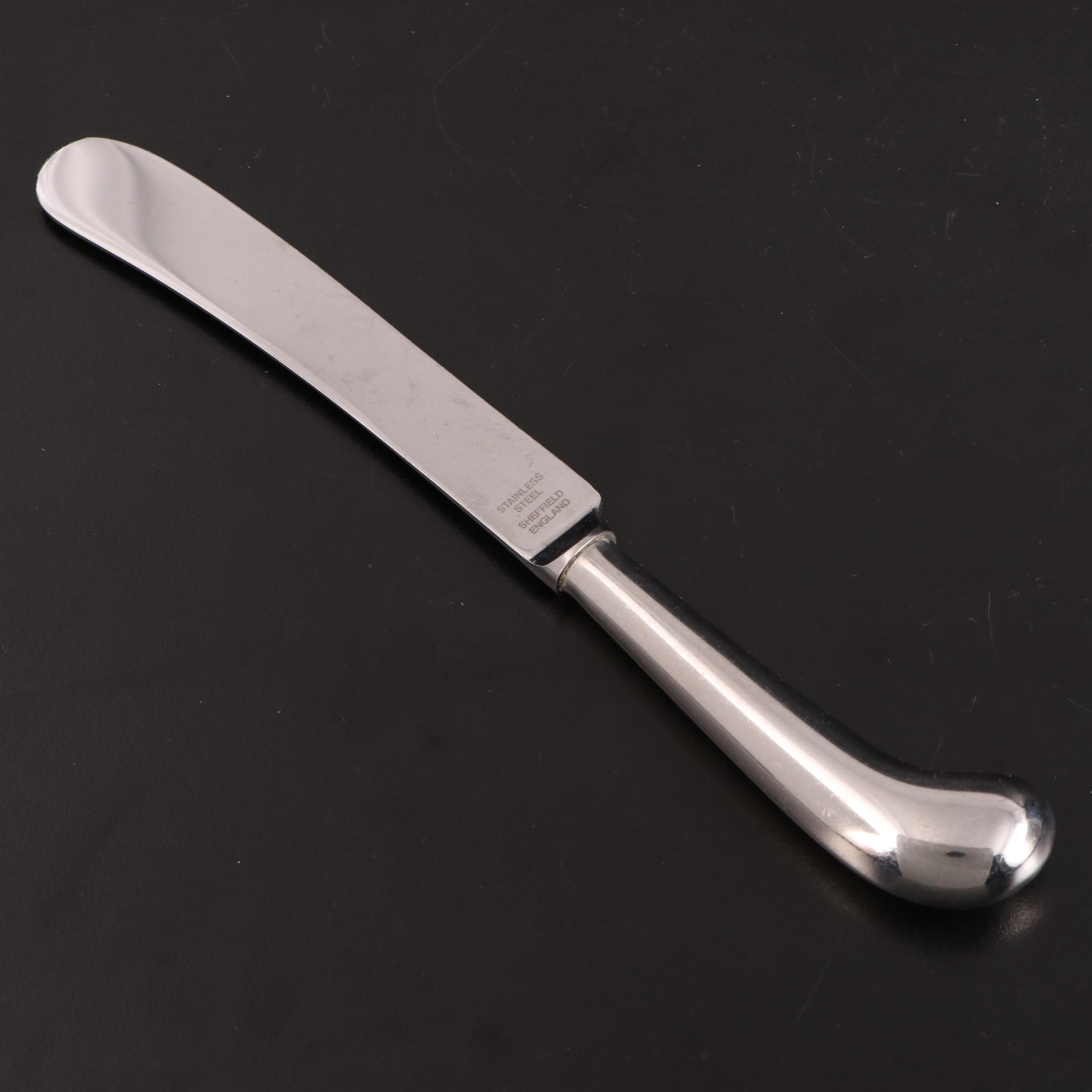 Sheffield Silver Plate and Stainless Steel Dinner and Salad Knives