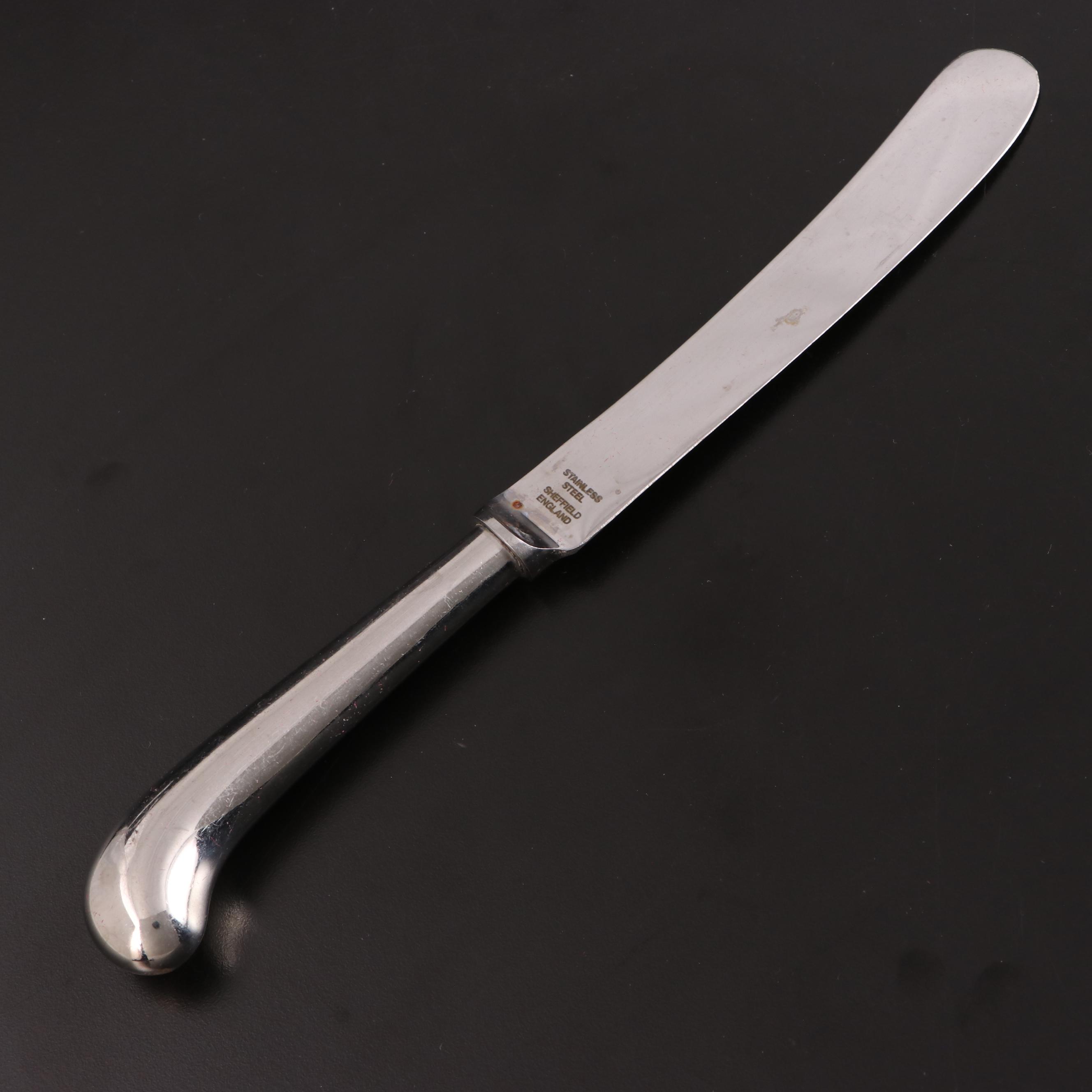 Sheffield Silver Plate and Stainless Steel Dinner and Salad Knives