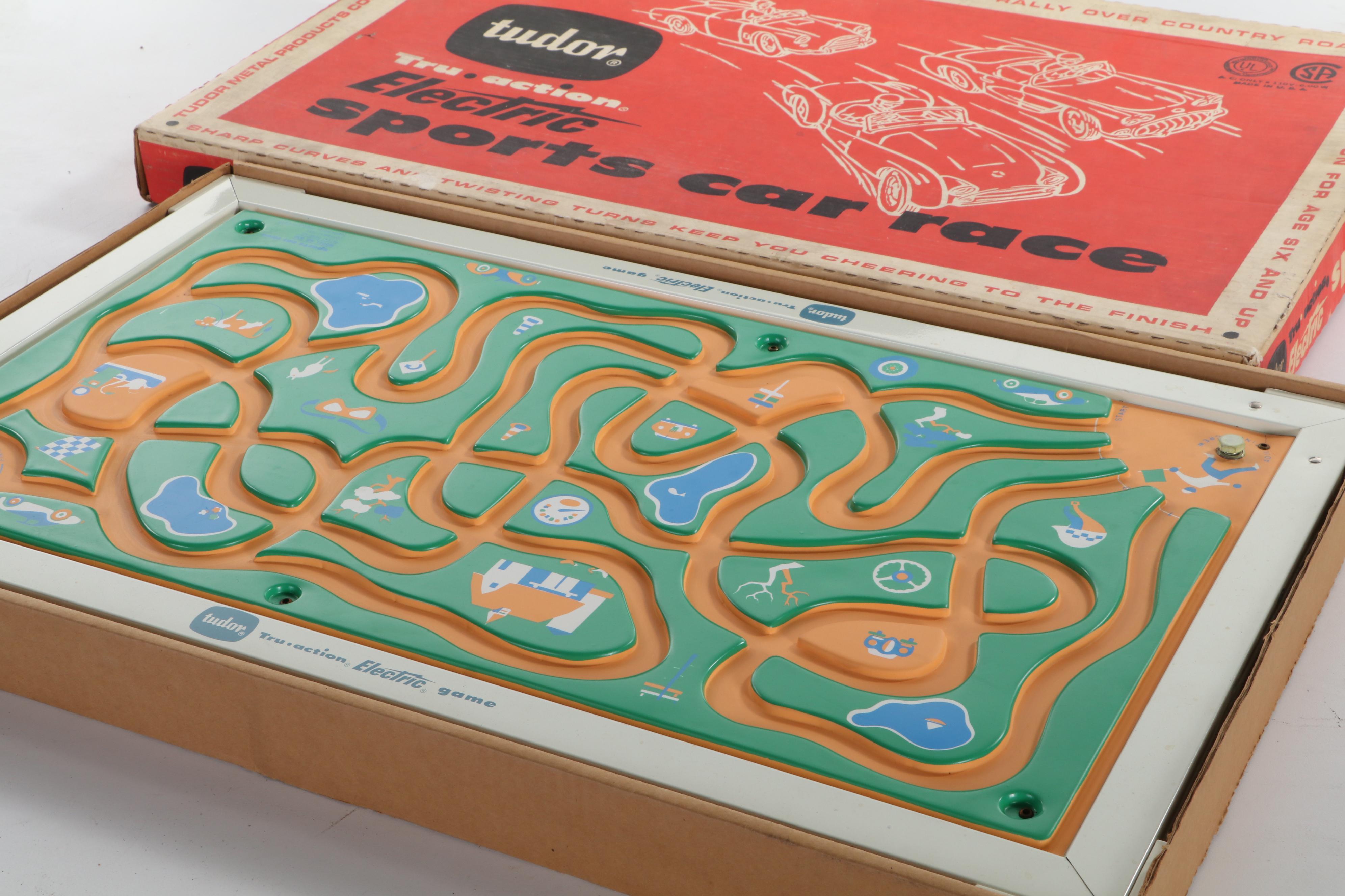 Tudor Tru Action Electric Board Games with Mattel Magnetel Billiards Game