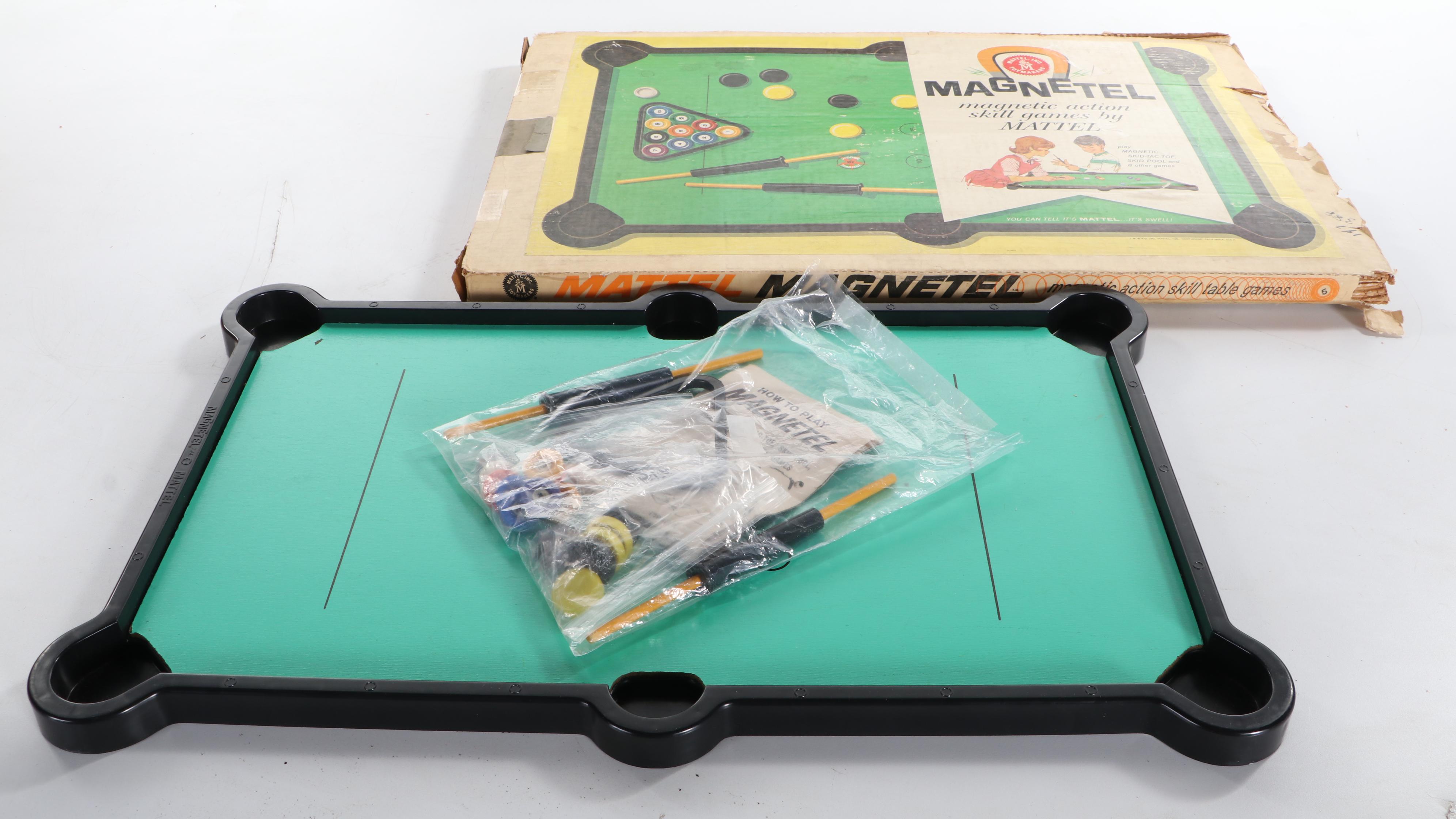 Tudor Tru Action Electric Board Games with Mattel Magnetel Billiards Game