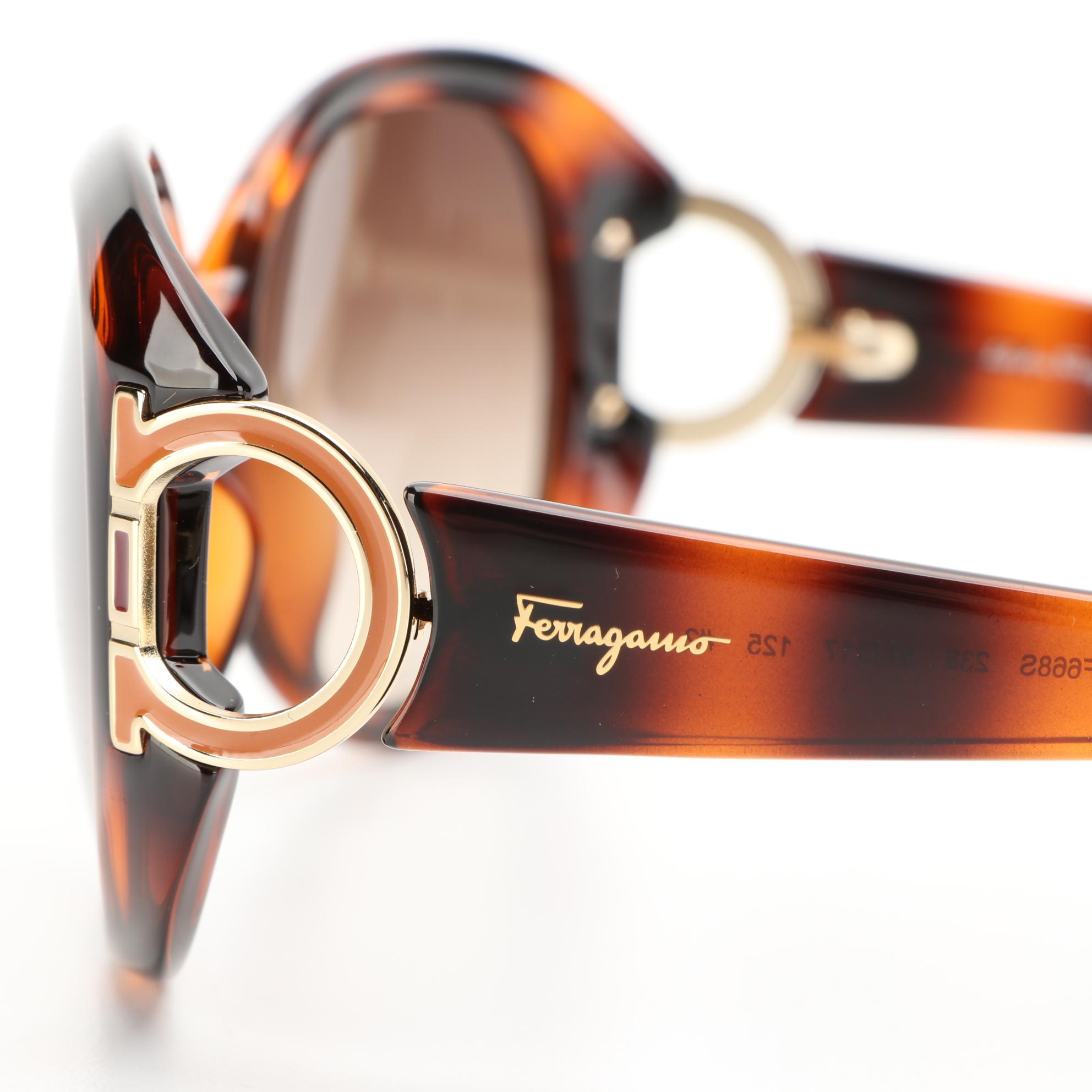 Salvatore Ferragamo SF668S Sunglasses with Case and Box