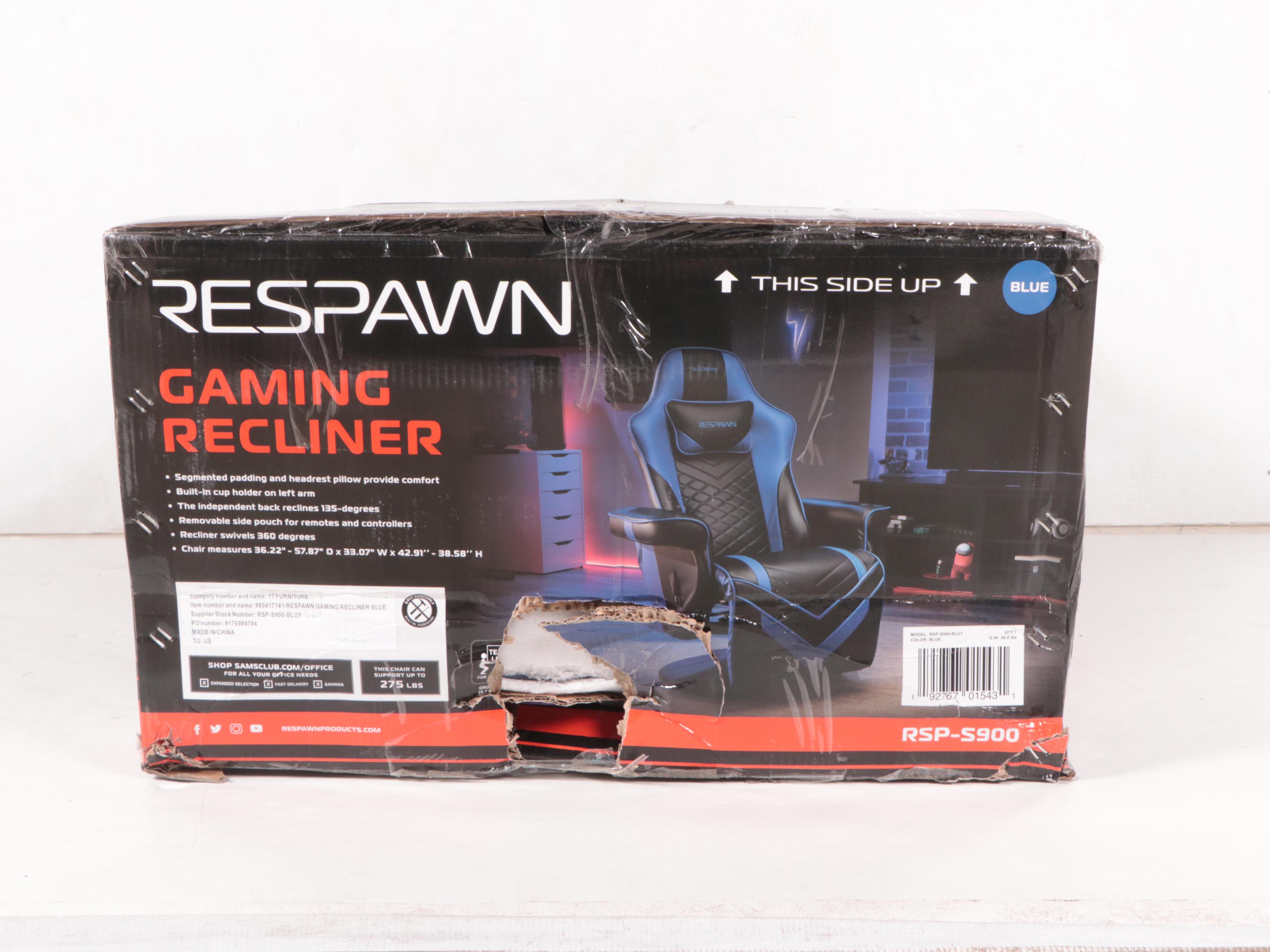 Respawn RSP-S900 Blue Gaming Swivel Recliner Chair
