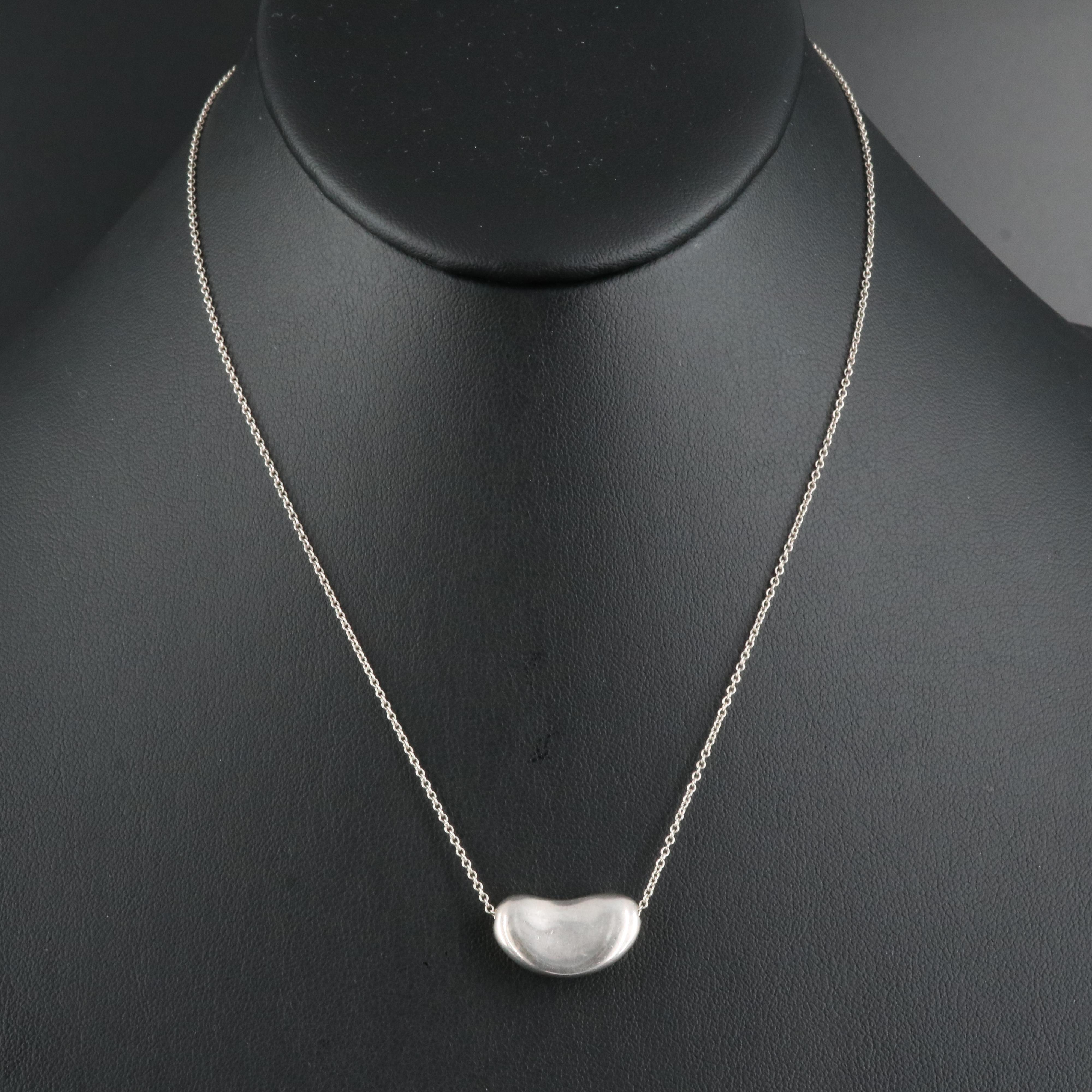 Elsa Peretti for Tiffany & Co. "Bean" Sterling Necklace