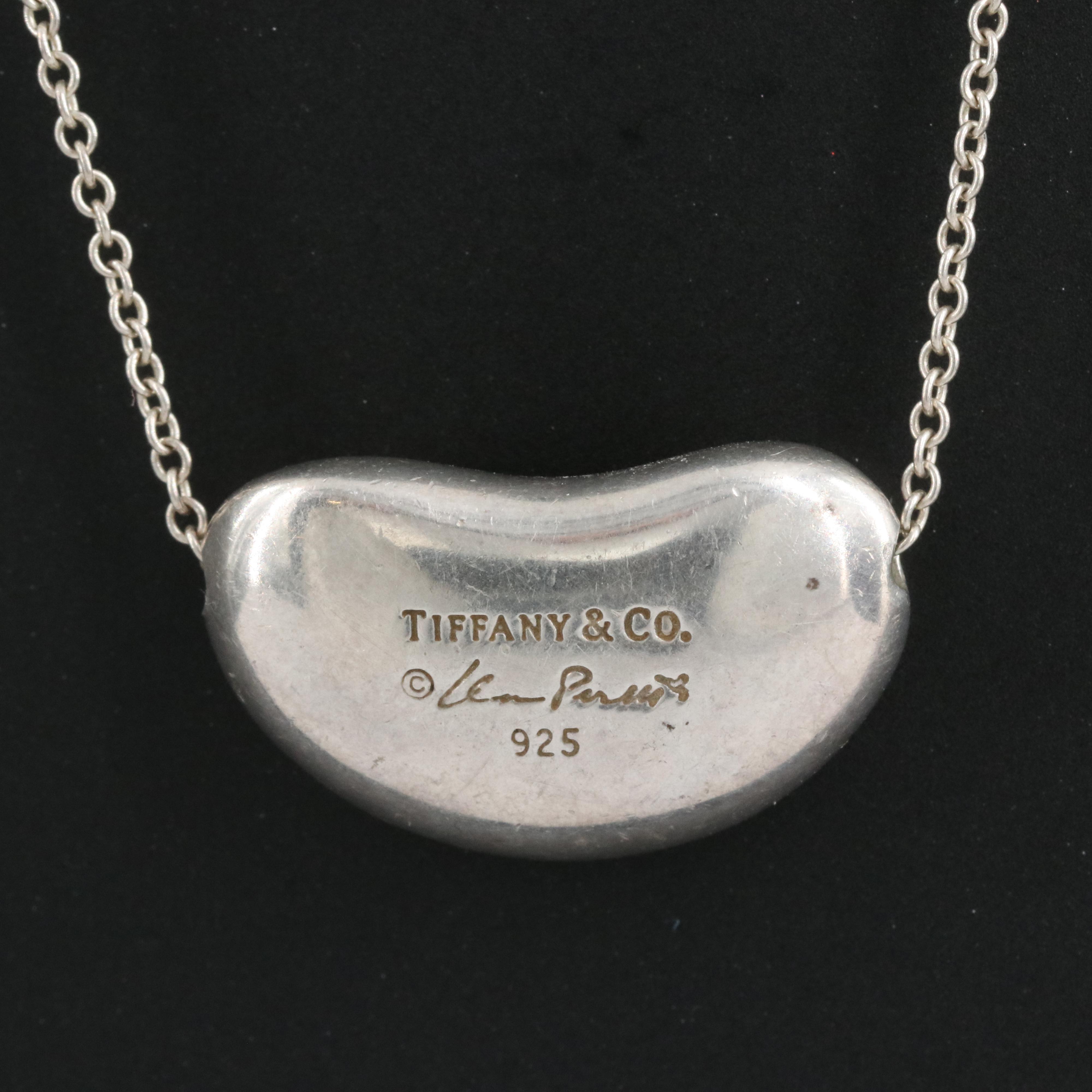 Elsa Peretti for Tiffany & Co. "Bean" Sterling Necklace