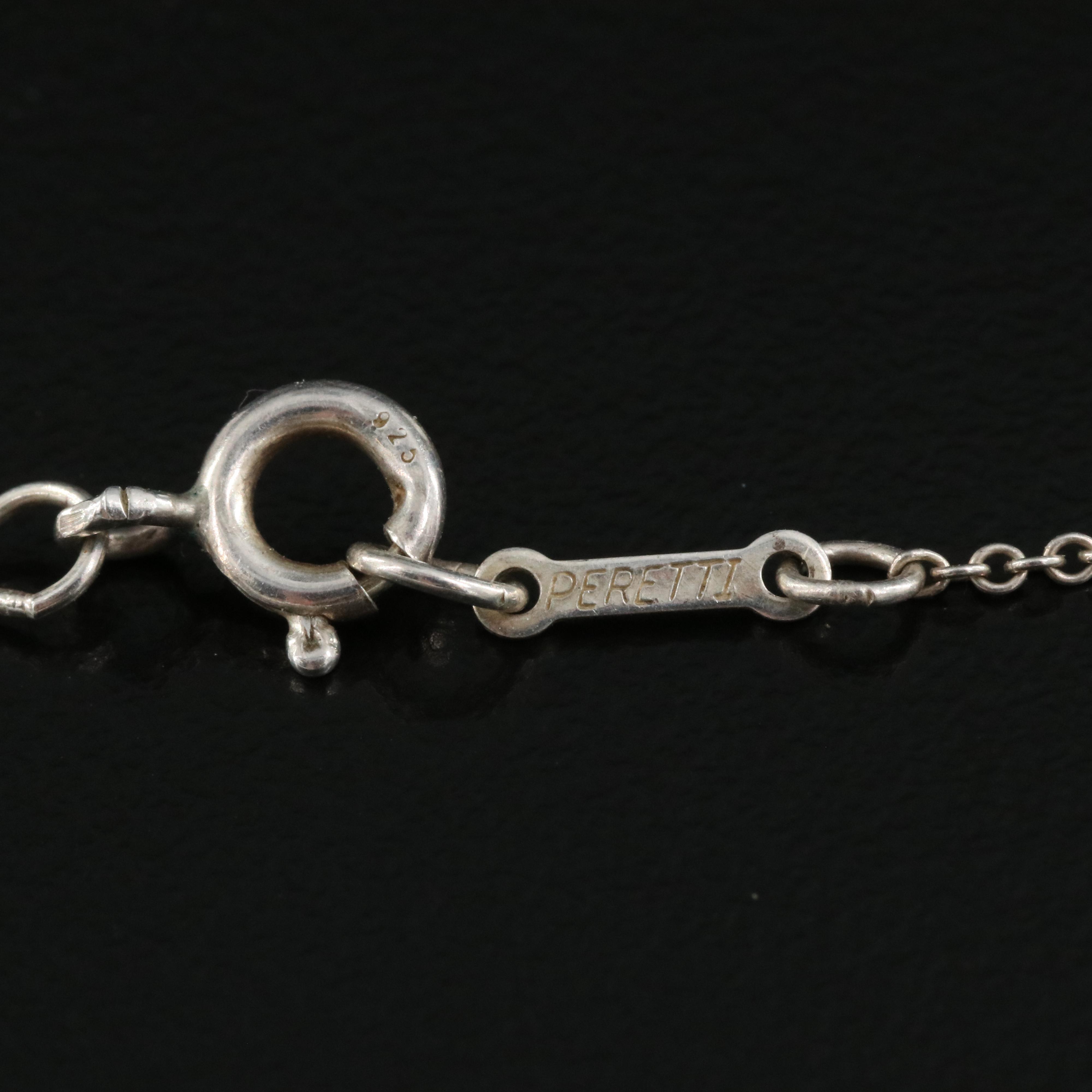 Elsa Peretti for Tiffany & Co. "Bean" Sterling Necklace