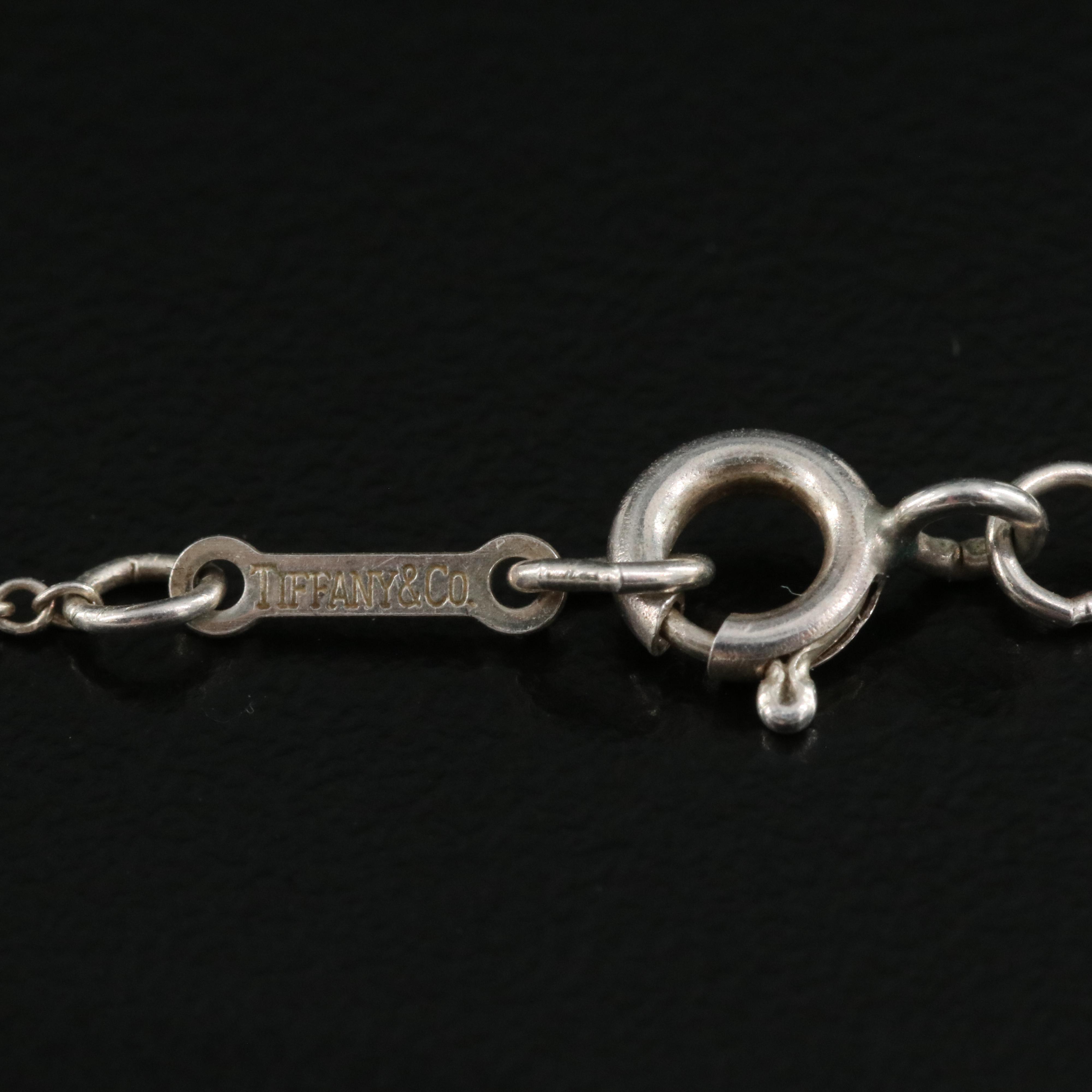 Elsa Peretti for Tiffany & Co. "Bean" Sterling Necklace