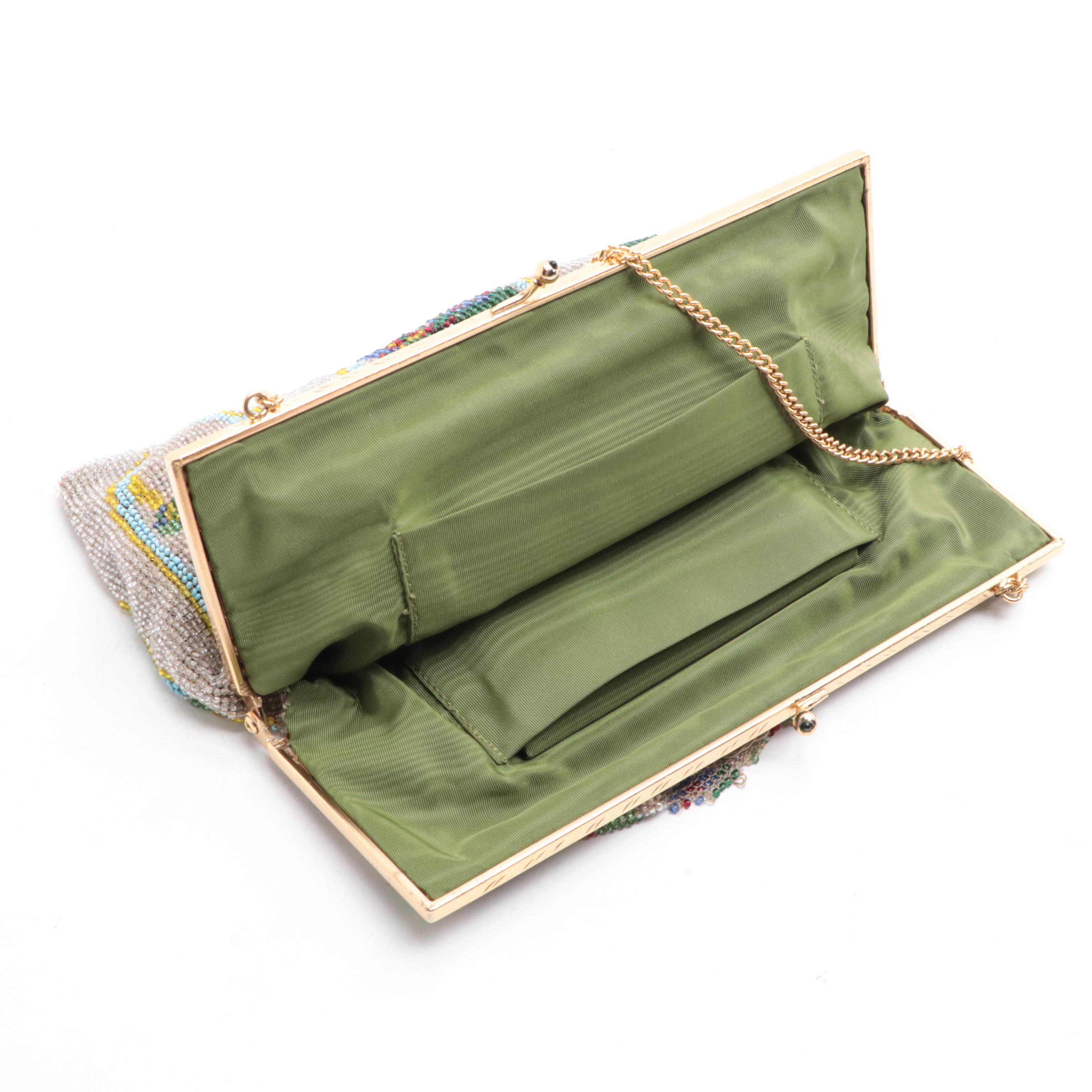 Floral and Geometric Beaded Purses and Coin Pouch