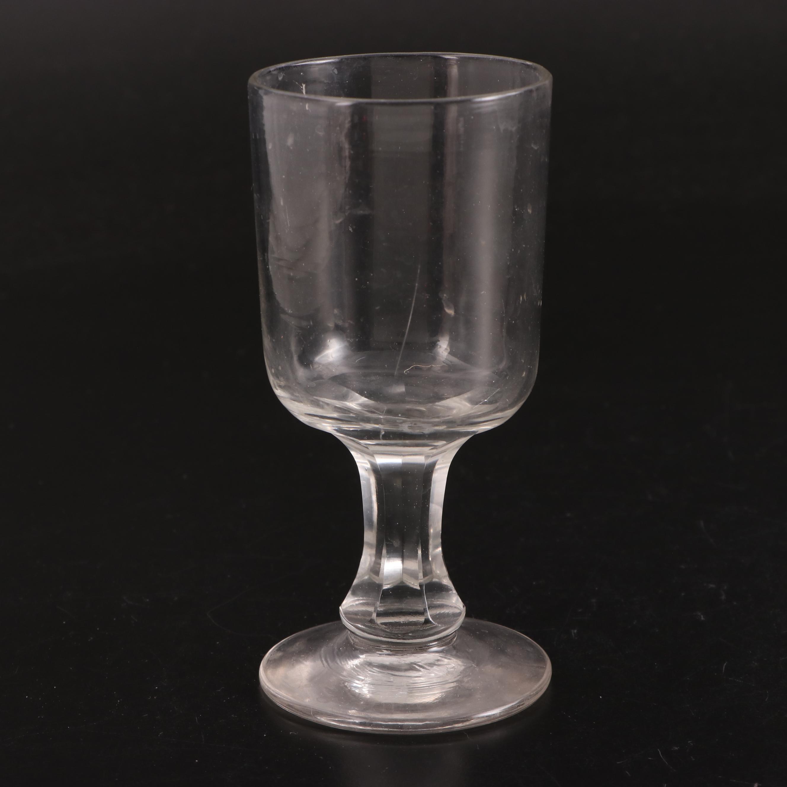 Sun Purple Flint Glass with Other Glass Goblets and Muddlers