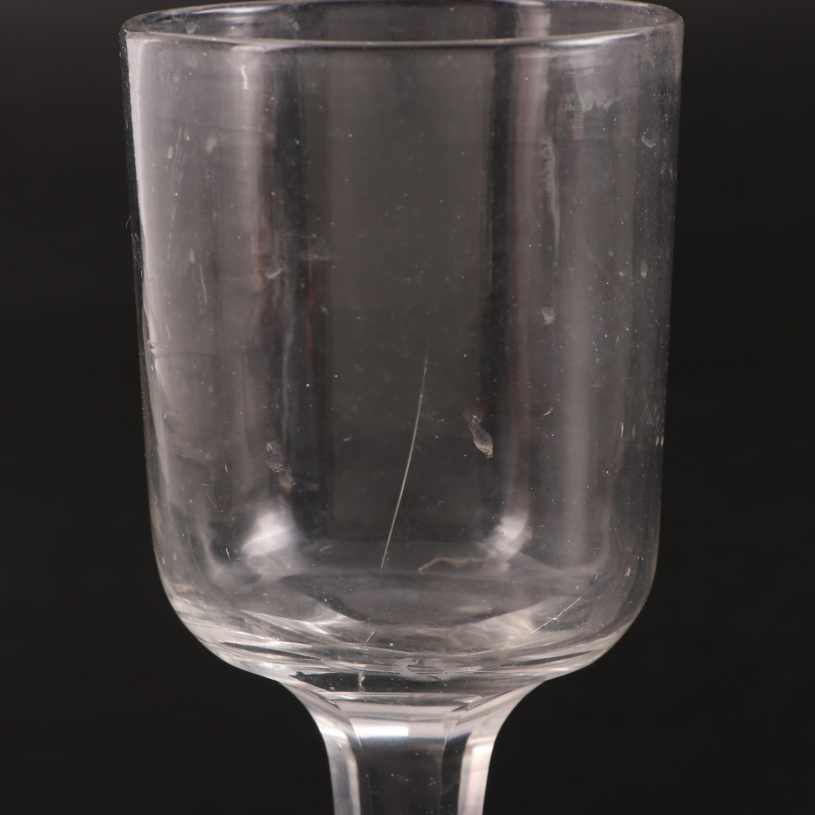 Sun Purple Flint Glass with Other Glass Goblets and Muddlers