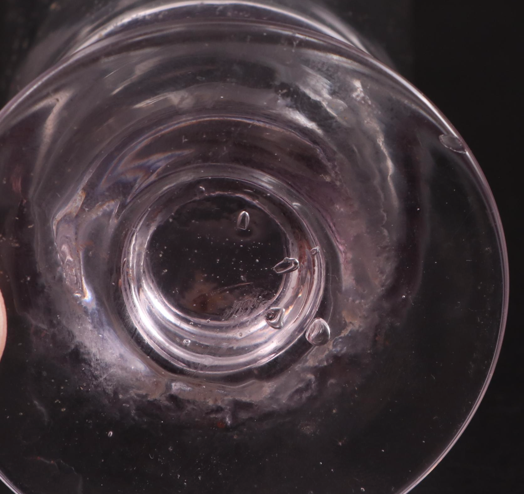 Sun Purple Flint Glass with Other Glass Goblets and Muddlers