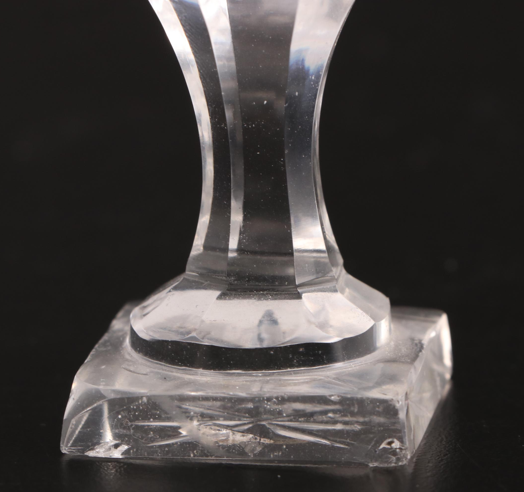 Sun Purple Flint Glass with Other Glass Goblets and Muddlers