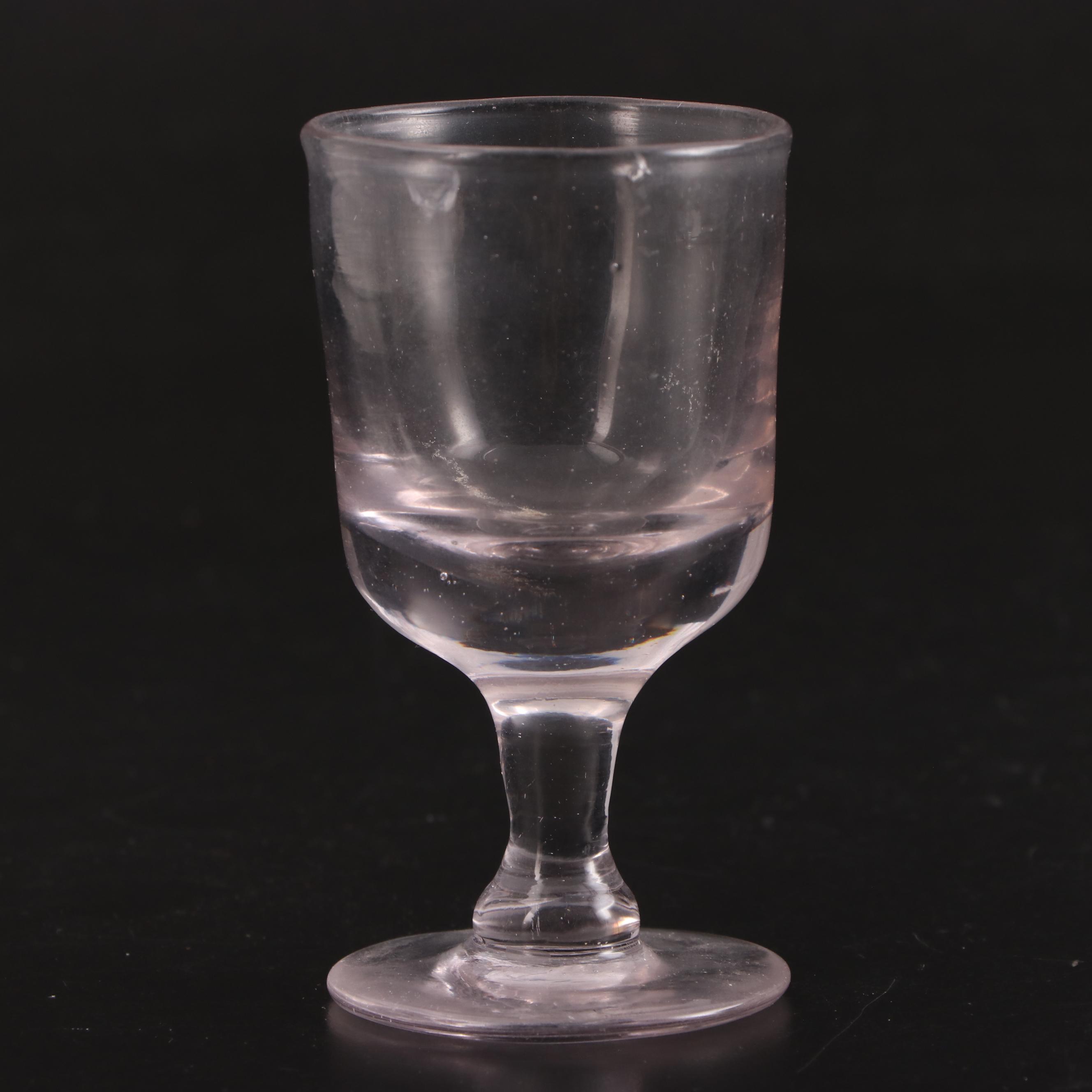 Sun Purple Flint Glass with Other Glass Goblets and Muddlers