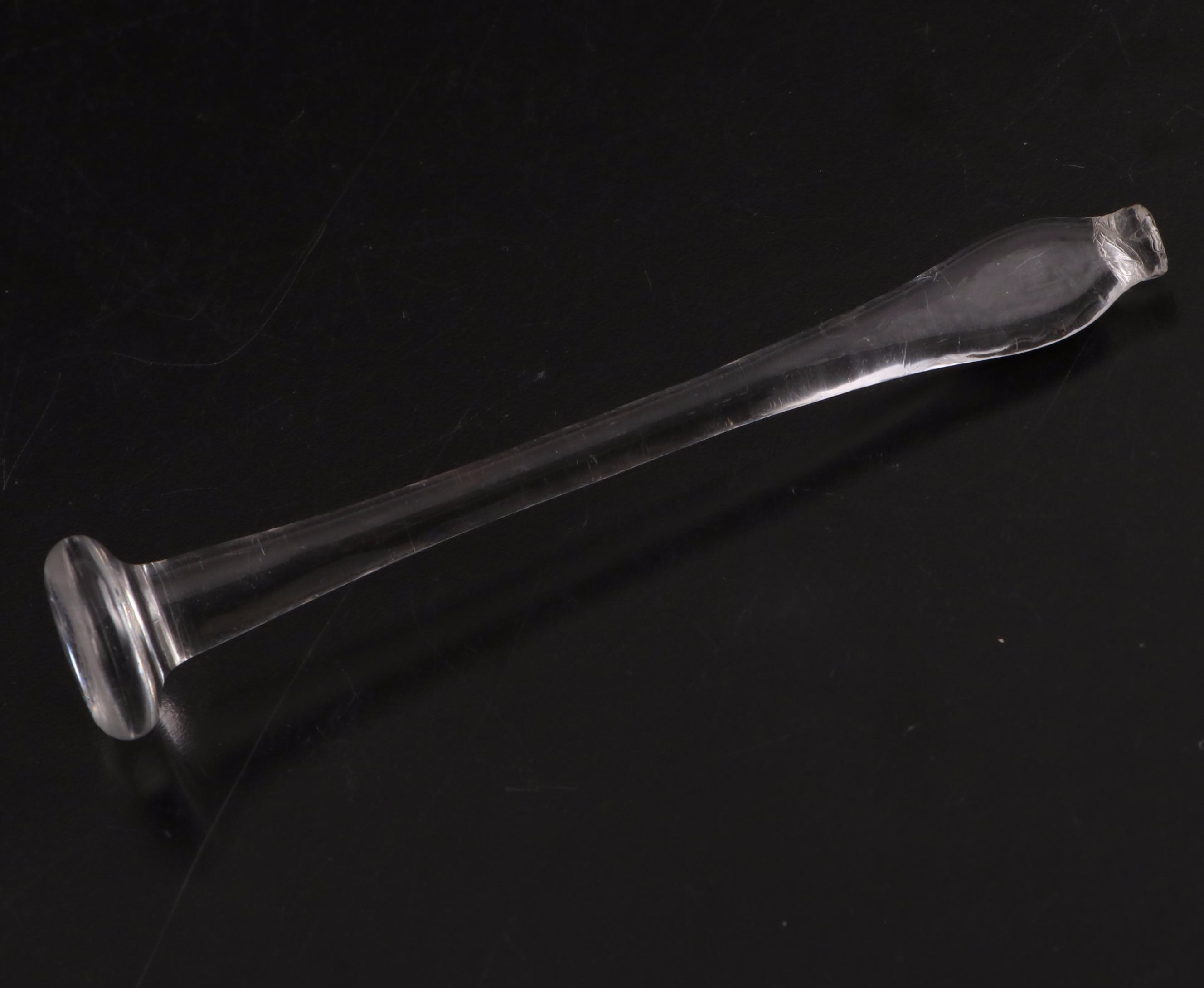 Sun Purple Flint Glass with Other Glass Goblets and Muddlers