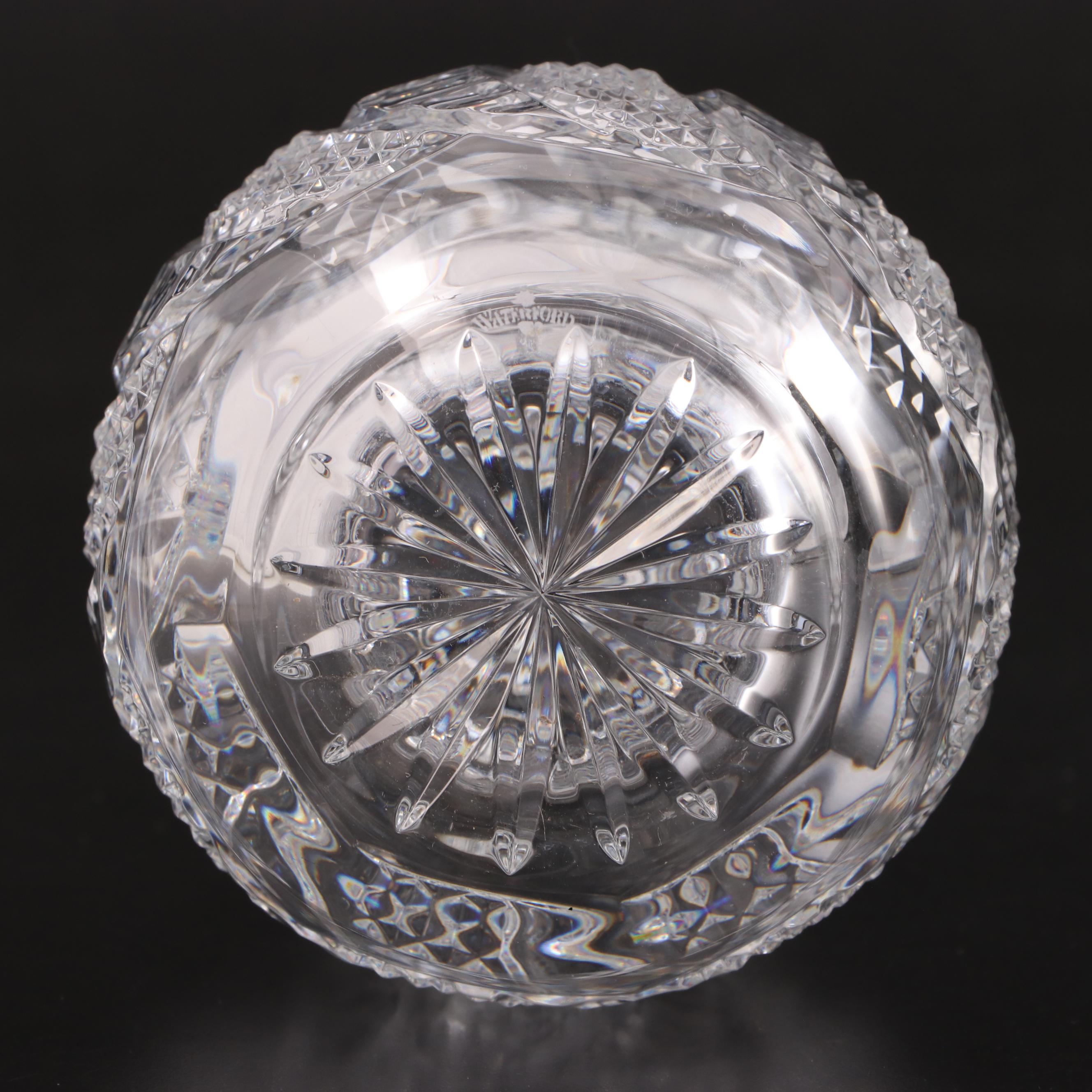 Waterford "Seahorse" Crystal Liquor Decanter and Double Old Fashioned Glasses