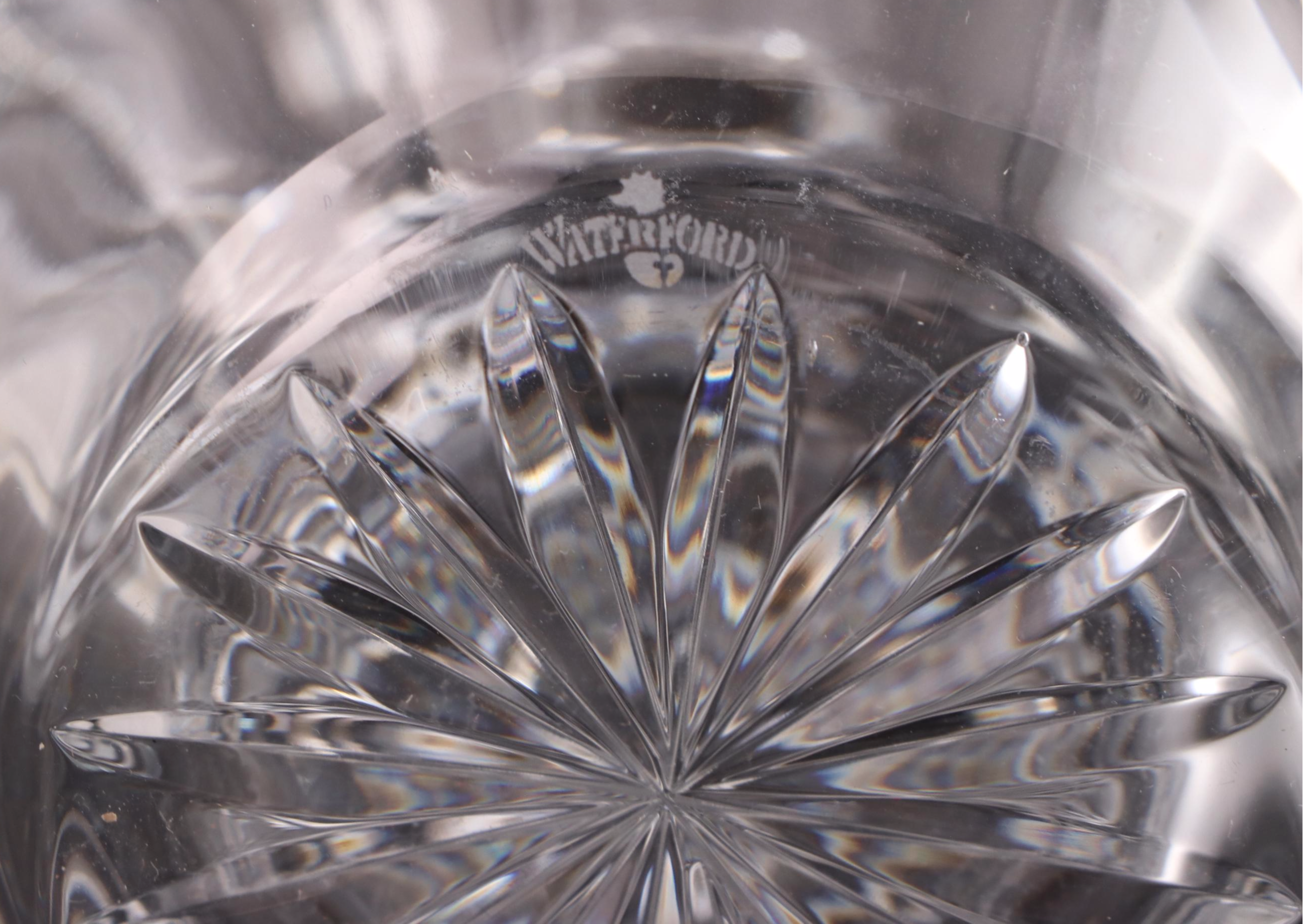 Waterford "Seahorse" Crystal Liquor Decanter and Double Old Fashioned Glasses