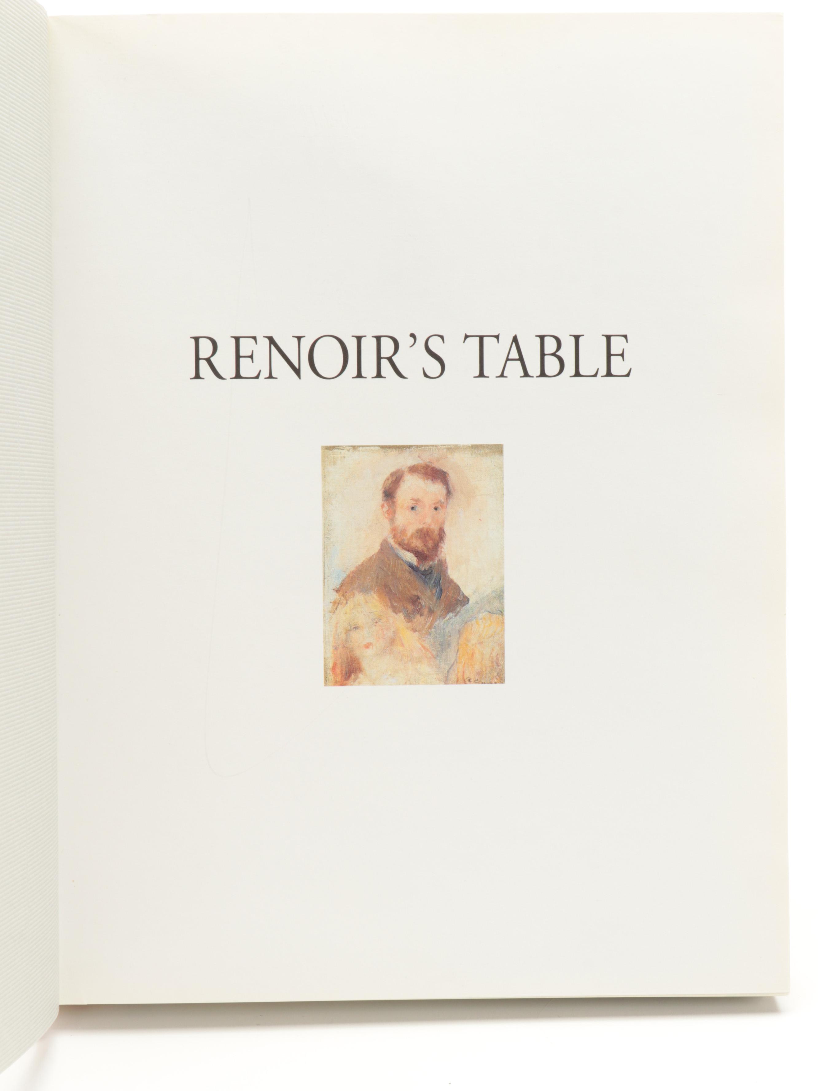"Monet's Table" by Claire Joyes and "Renoir's Table" by J.-B. Naudin et al.