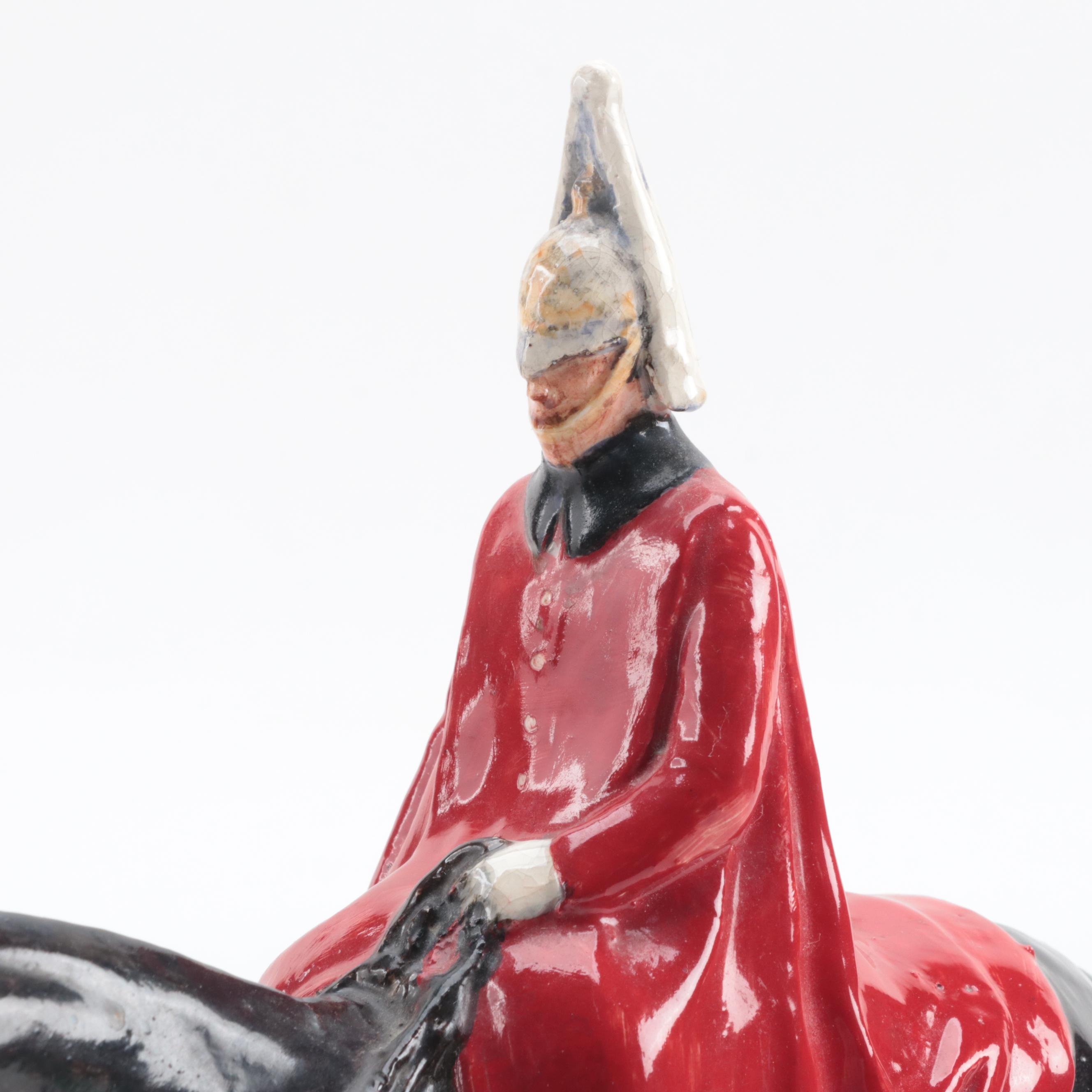 Kathleen Wheeler Ceramic Figure "The Guardsman", Early to Mid-20th Century