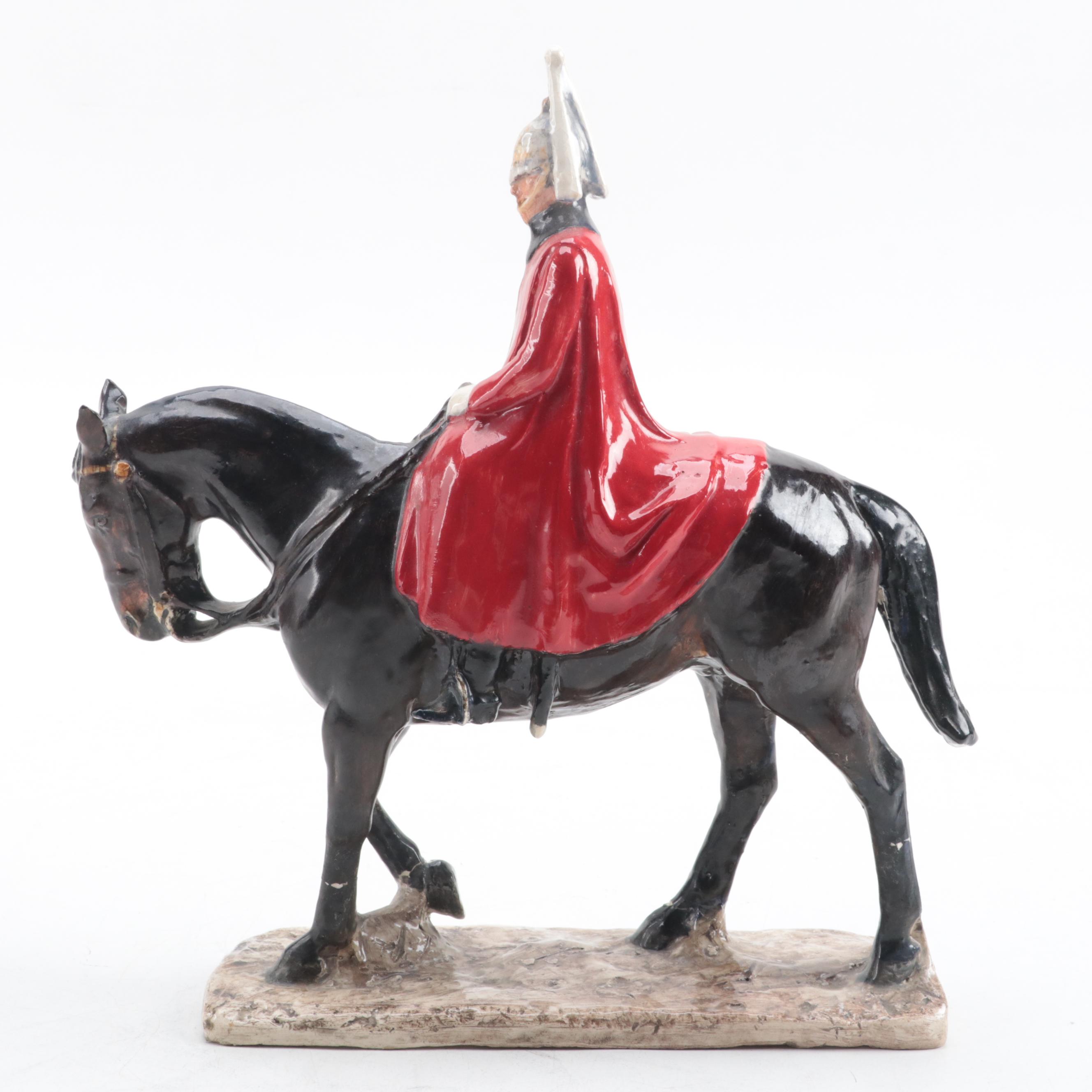 Kathleen Wheeler Ceramic Figure "The Guardsman", Early to Mid-20th Century