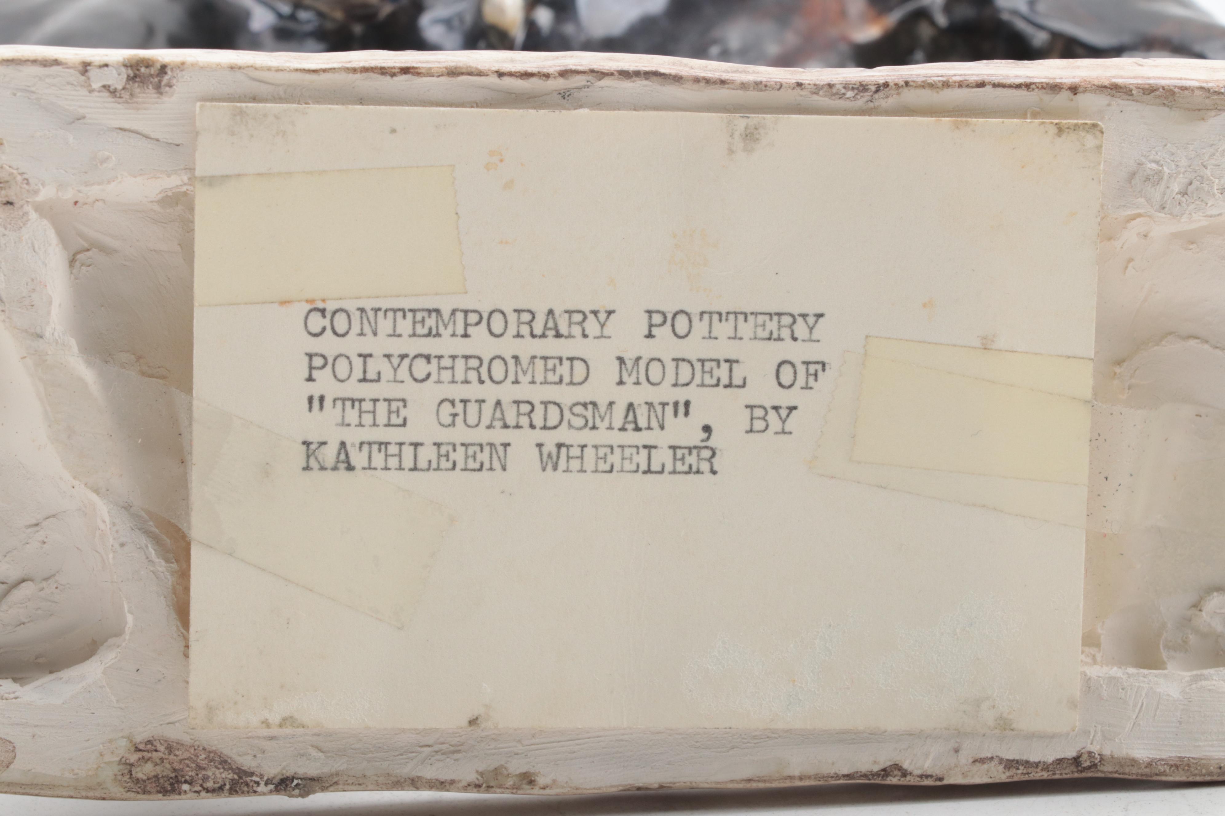 Kathleen Wheeler Ceramic Figure "The Guardsman", Early to Mid-20th Century