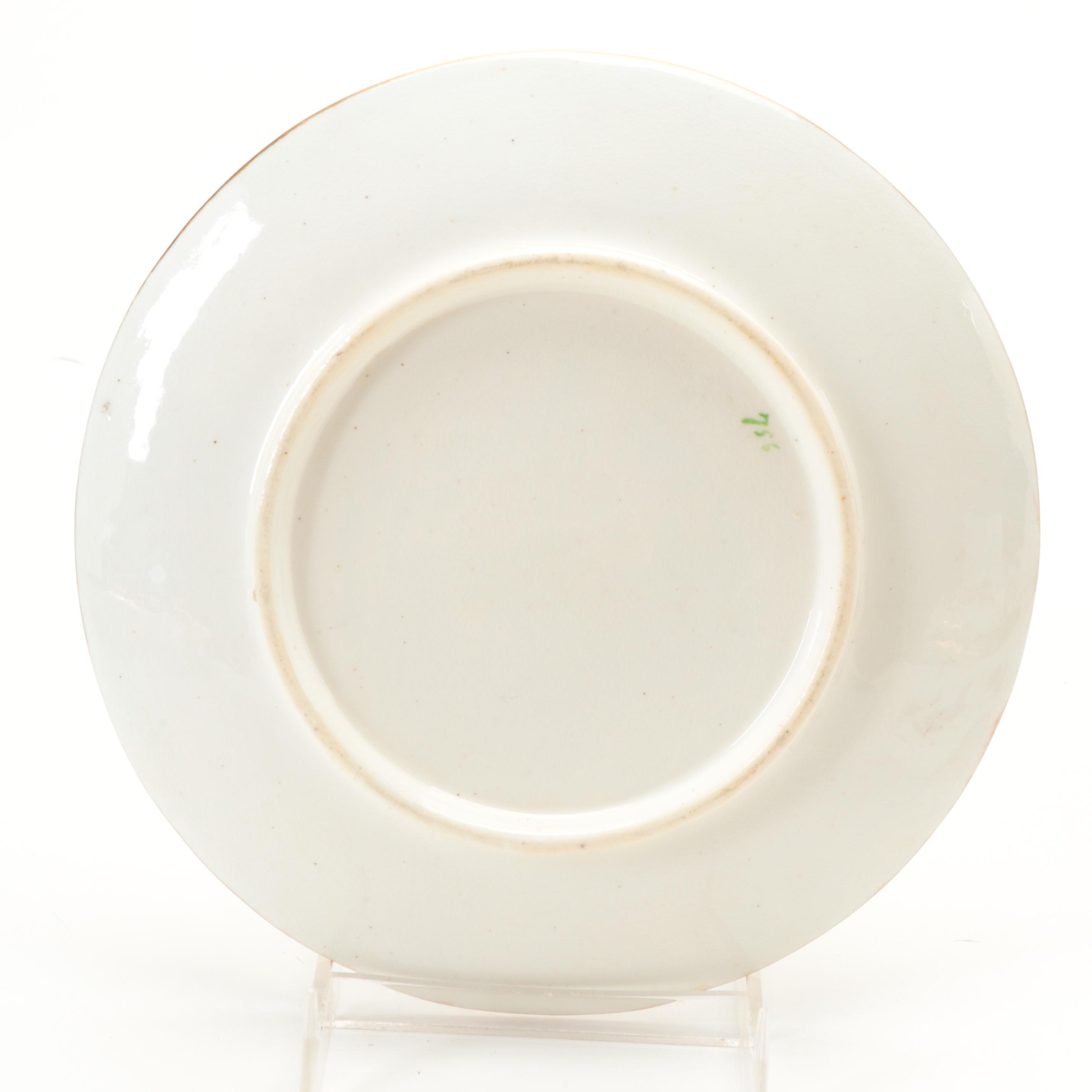 Derby Fruit Bowl and Other Hand-Painted English Porcelain Tableware