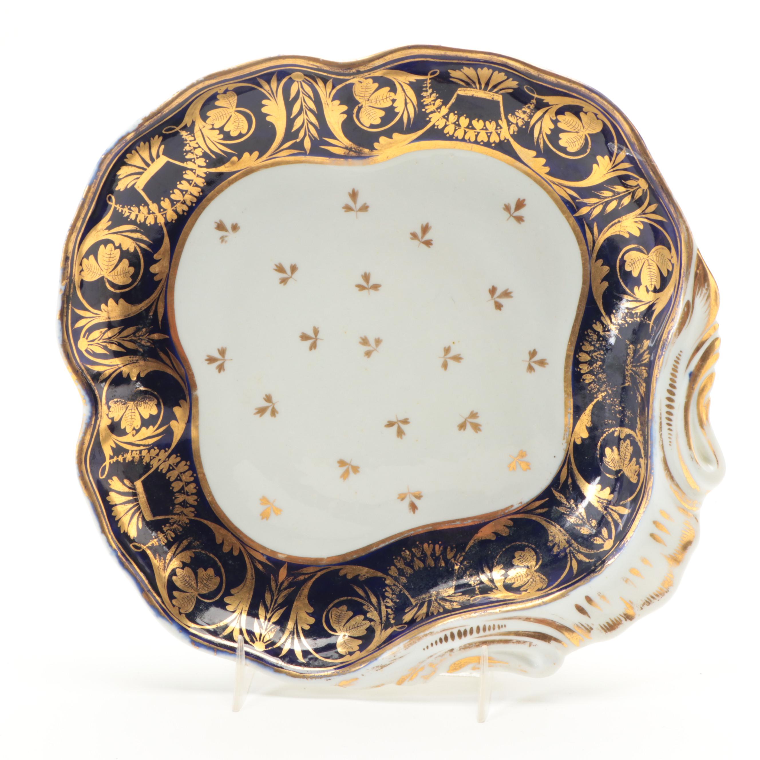 Derby Fruit Bowl and Other Hand-Painted English Porcelain Tableware